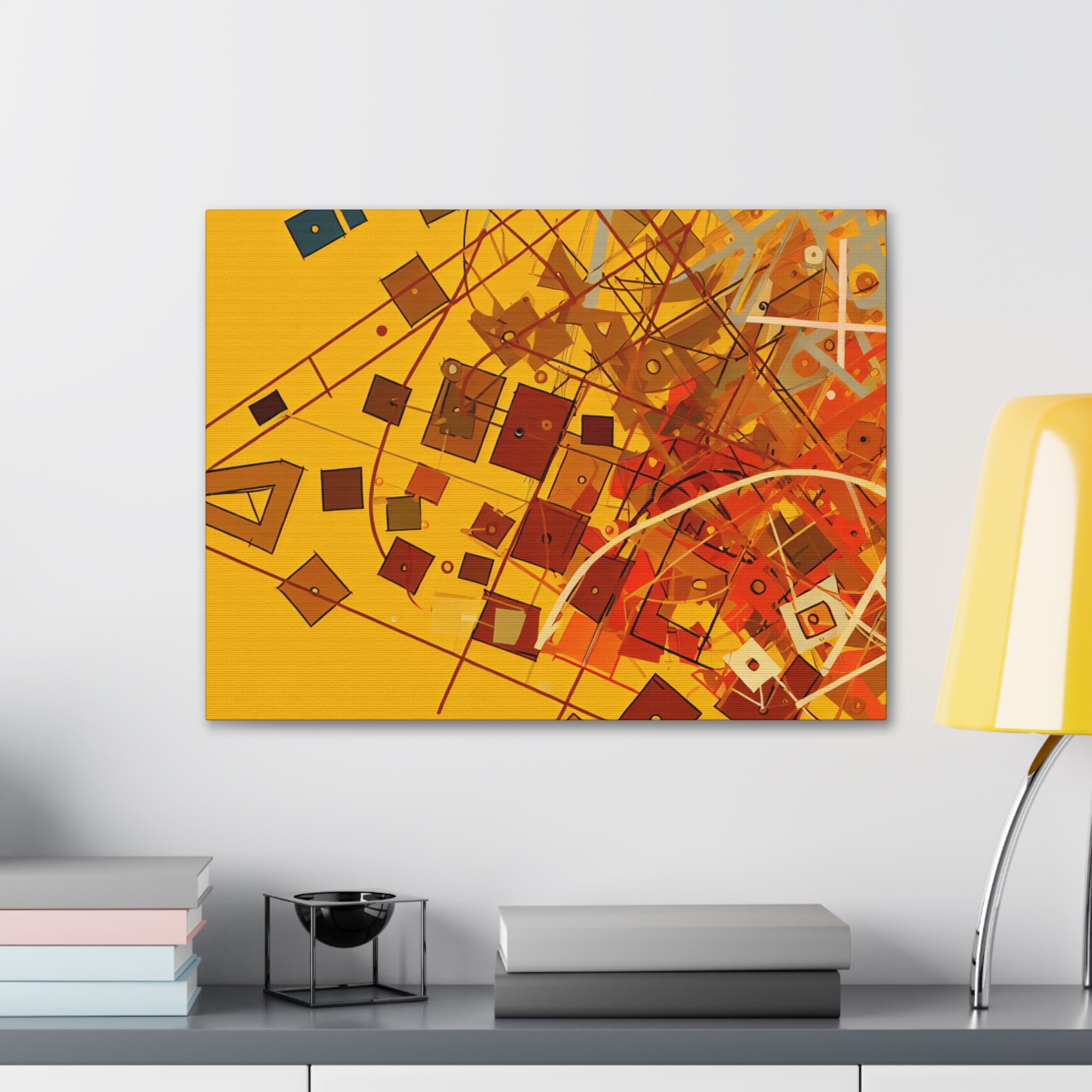 Vibrant Geometry Dance | Canvas