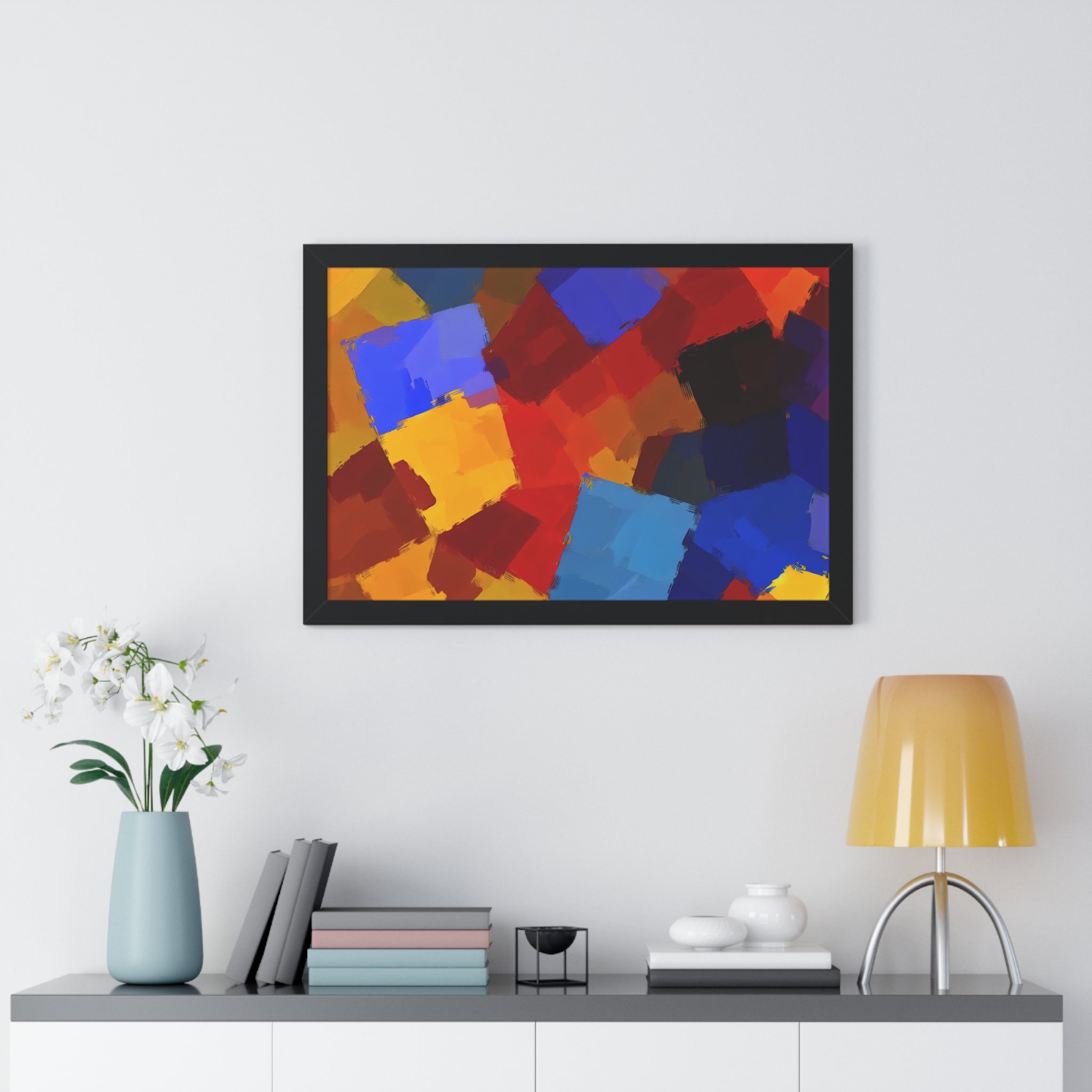 Prismatic Whirl and Flow | Framed Print