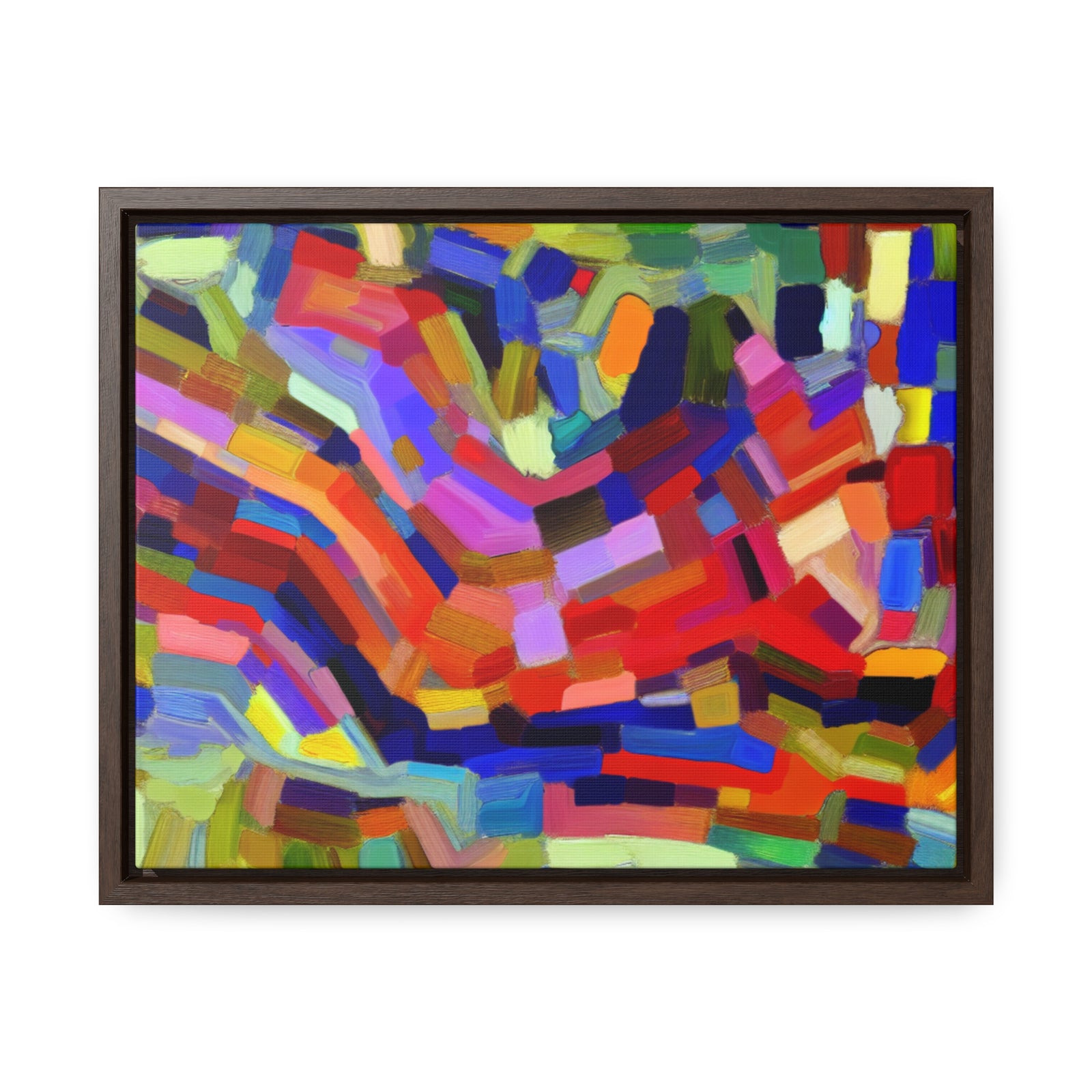 Vivid Echoes in Motion | Framed Canvas