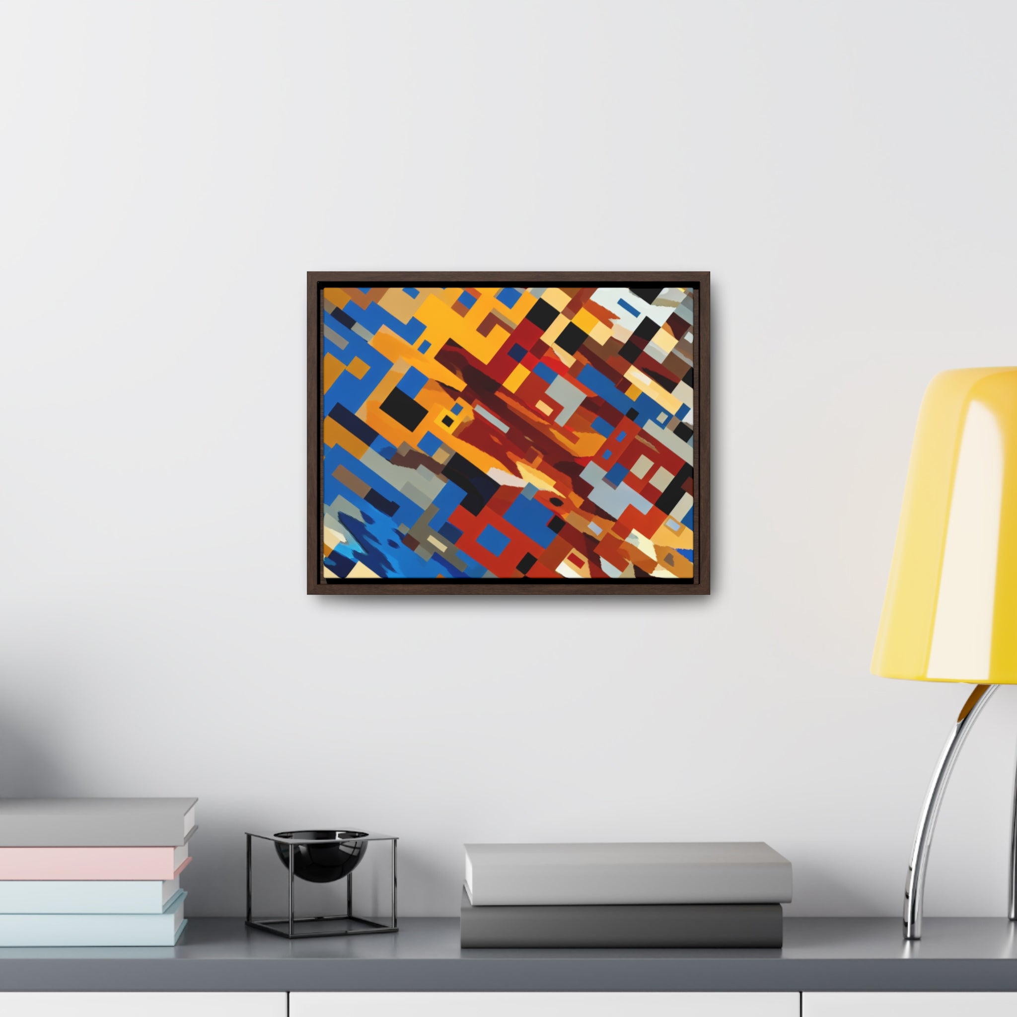 Urban Pulse and Shadows | Framed Canvas