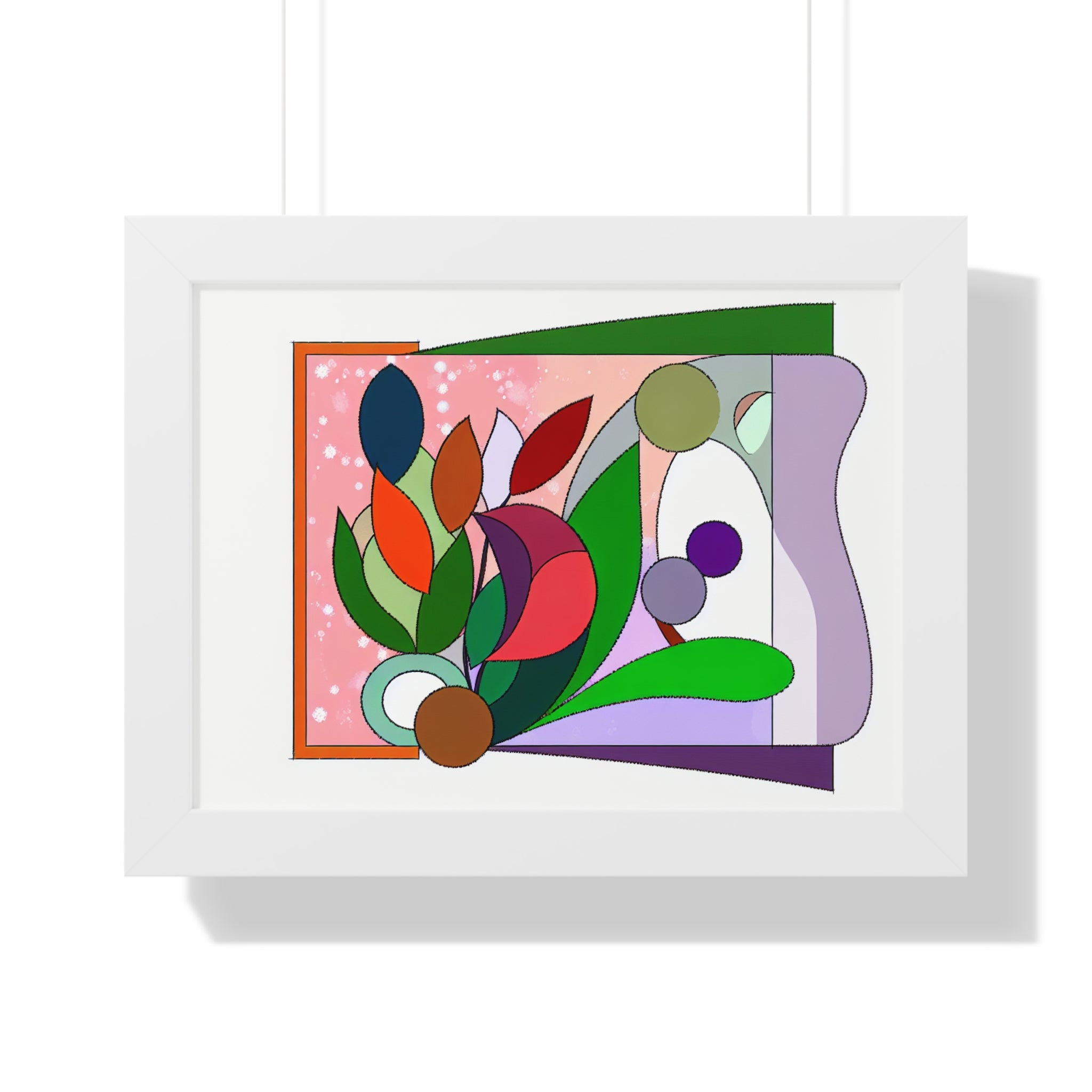 Verdant Whispers and Blooms | Framed Print