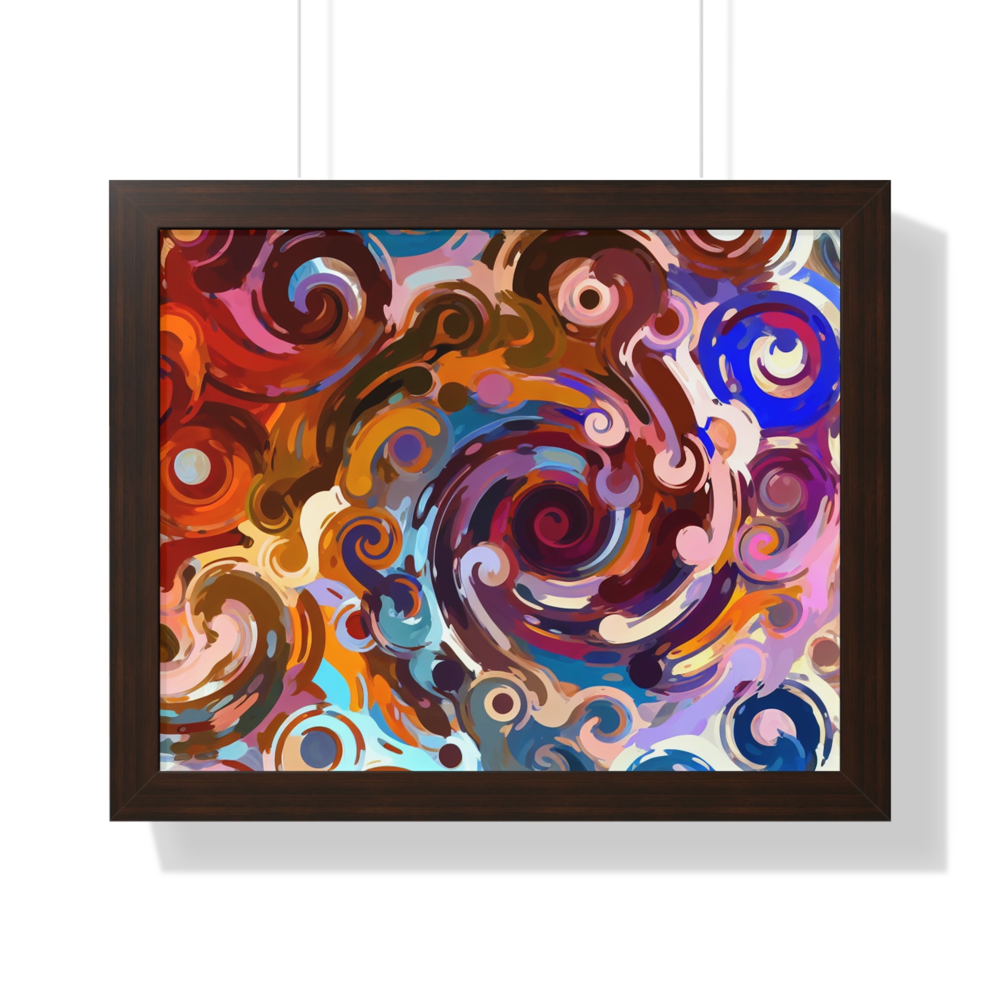 Elysian Whirls and Splashes | Framed Print