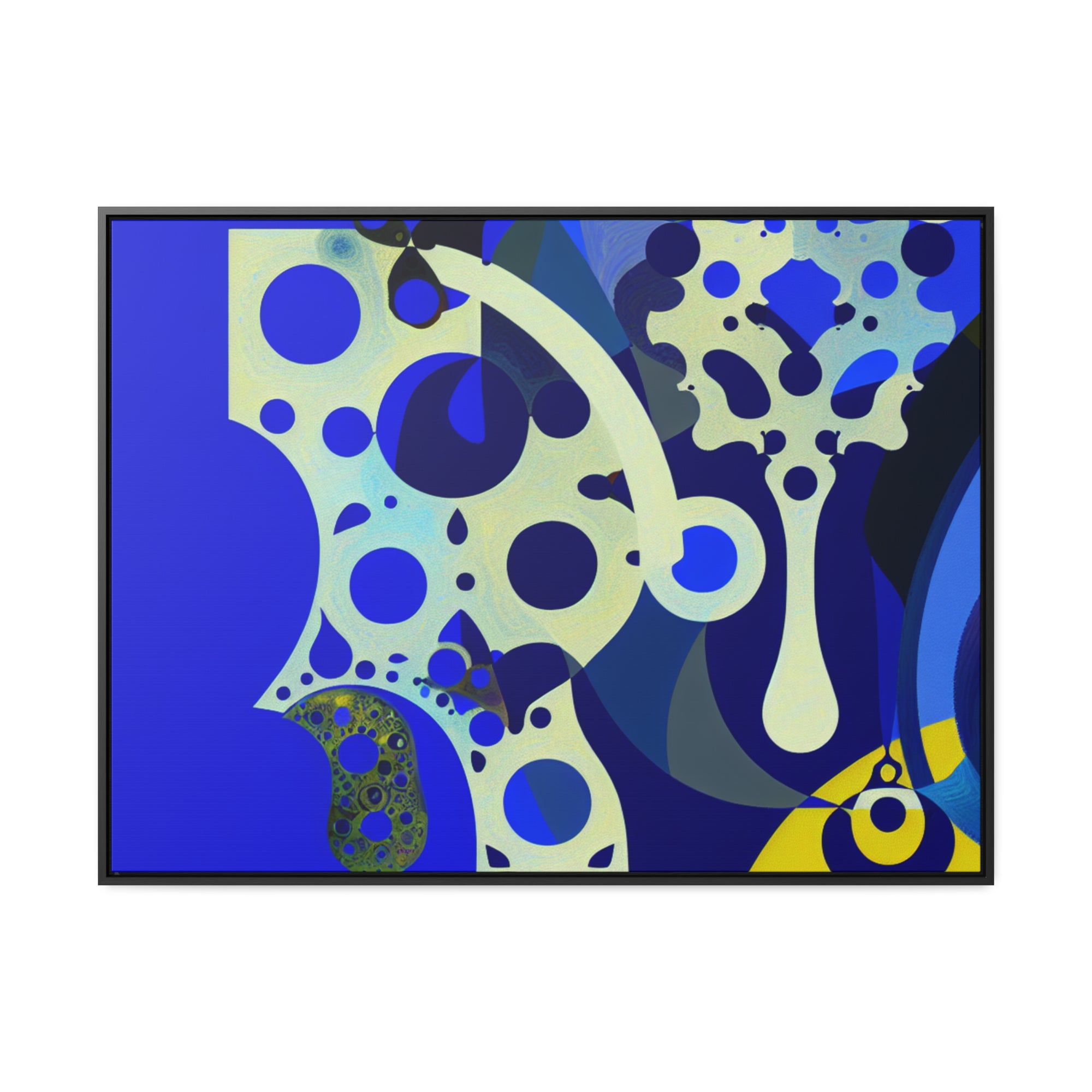 Fluid Dreams and Shadows | Framed Canvas