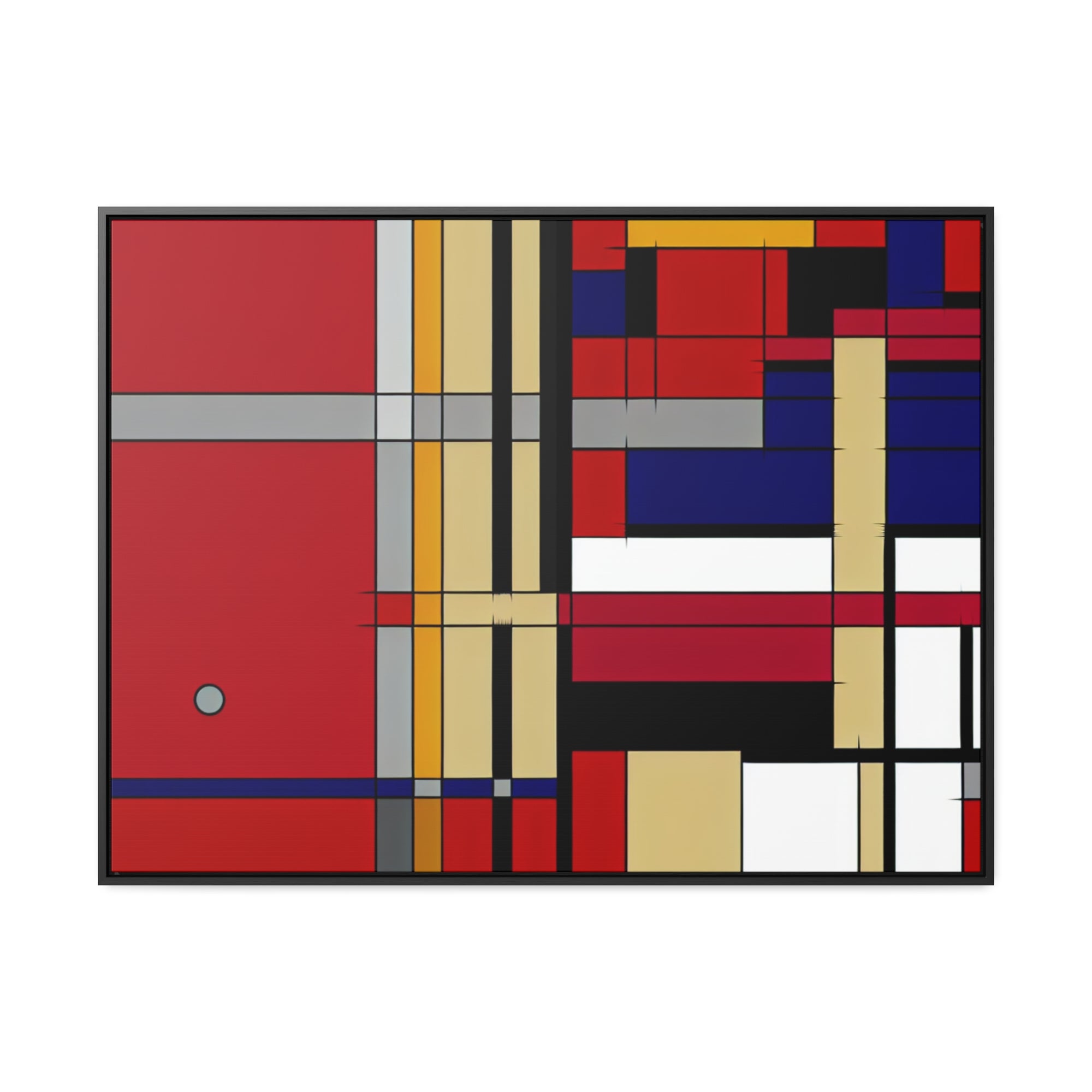 Dynamic Harmony of Shapes | Framed Canvas