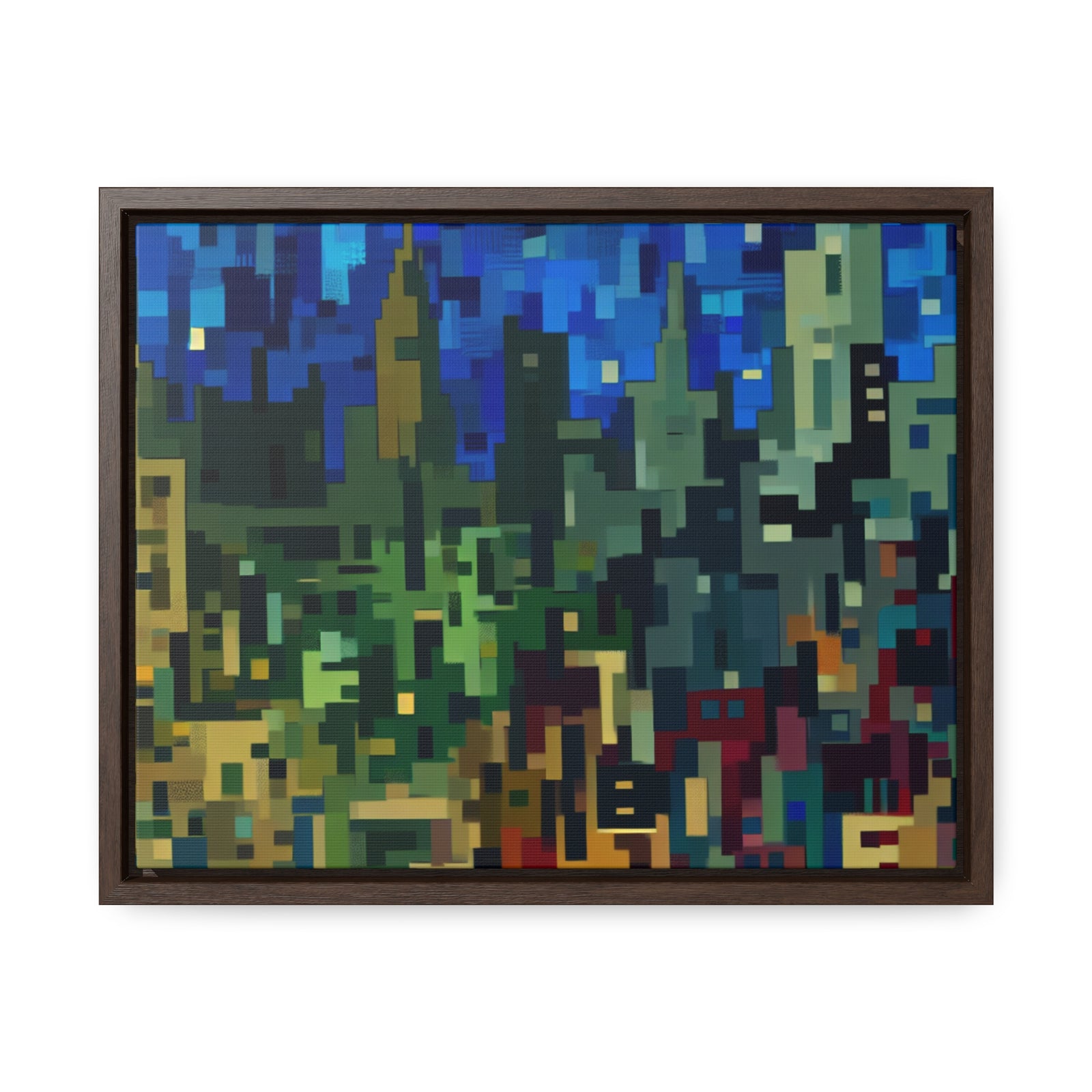 Metalline Urban Reverie | Framed Canvas