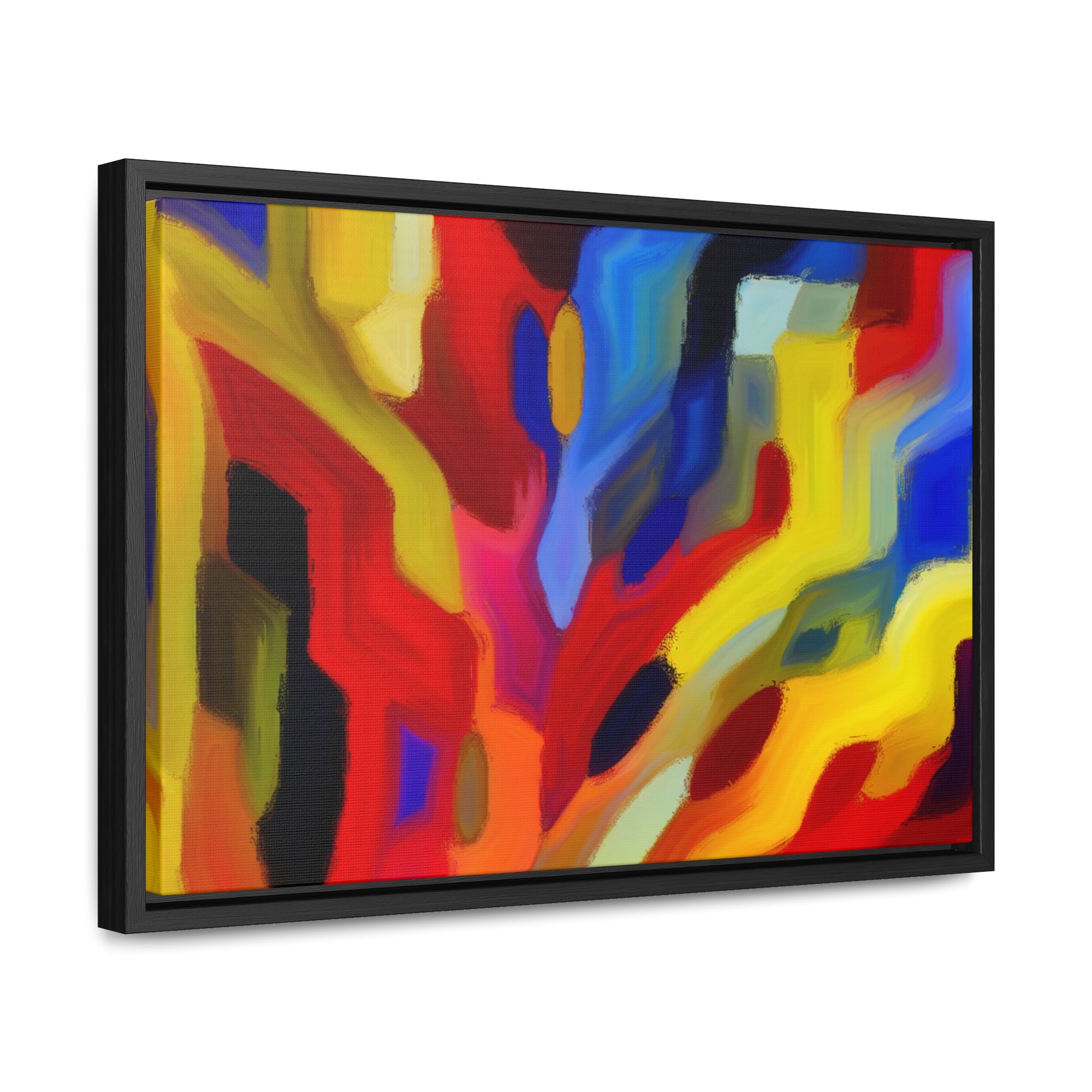 Chromatic Chaos Unveiled | Framed Canvas