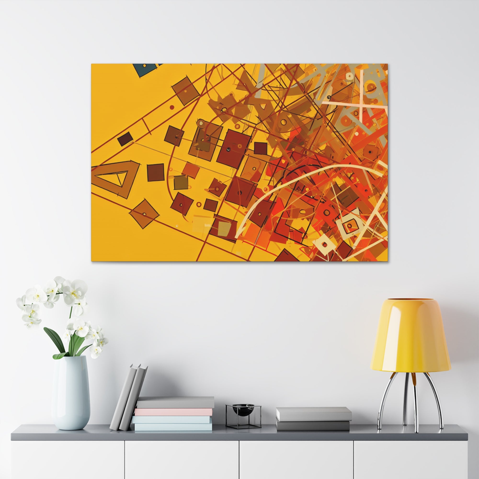 Vibrant Geometry Dance | Canvas