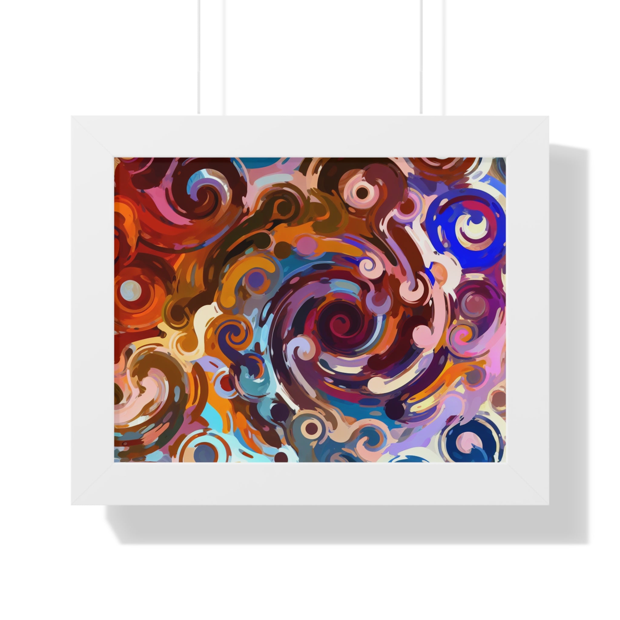 Elysian Whirls and Splashes | Framed Print