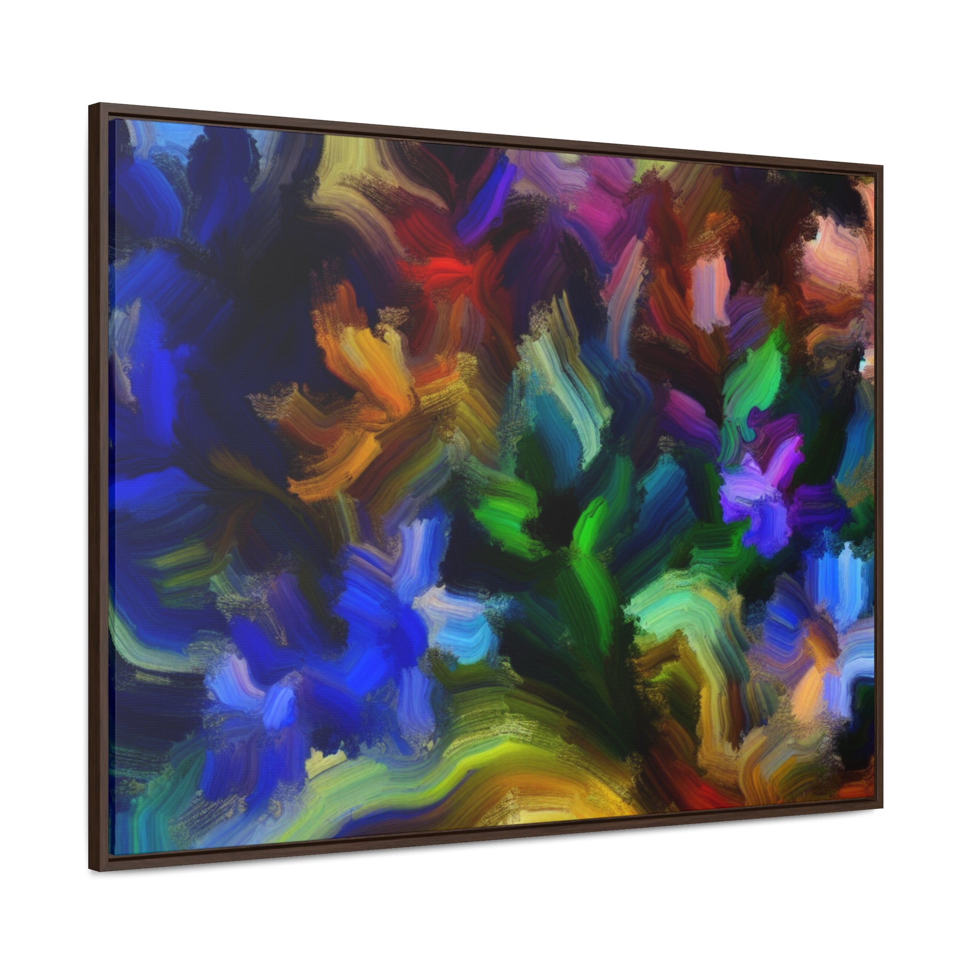 Vibrant Whispers of Flora | Framed Canvas