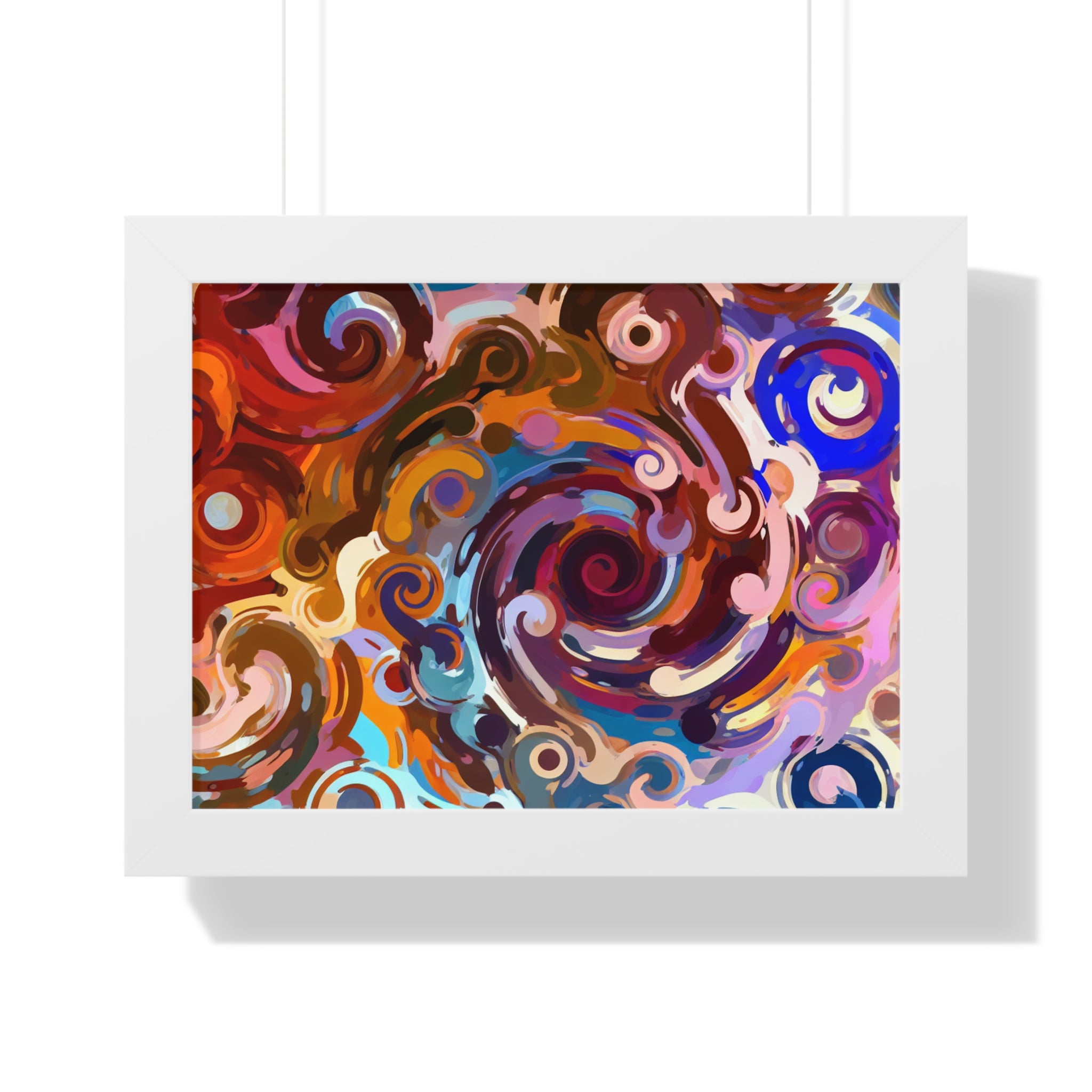 Elysian Whirls and Splashes | Framed Print