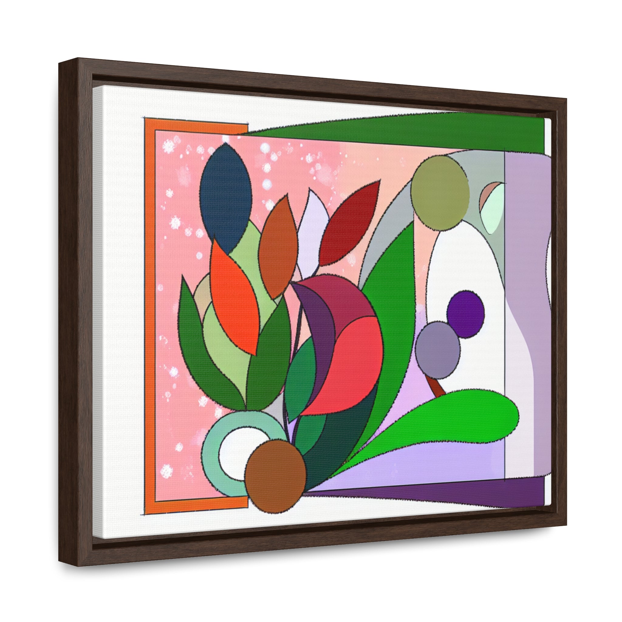 Verdant Whispers and Blooms | Framed Canvas