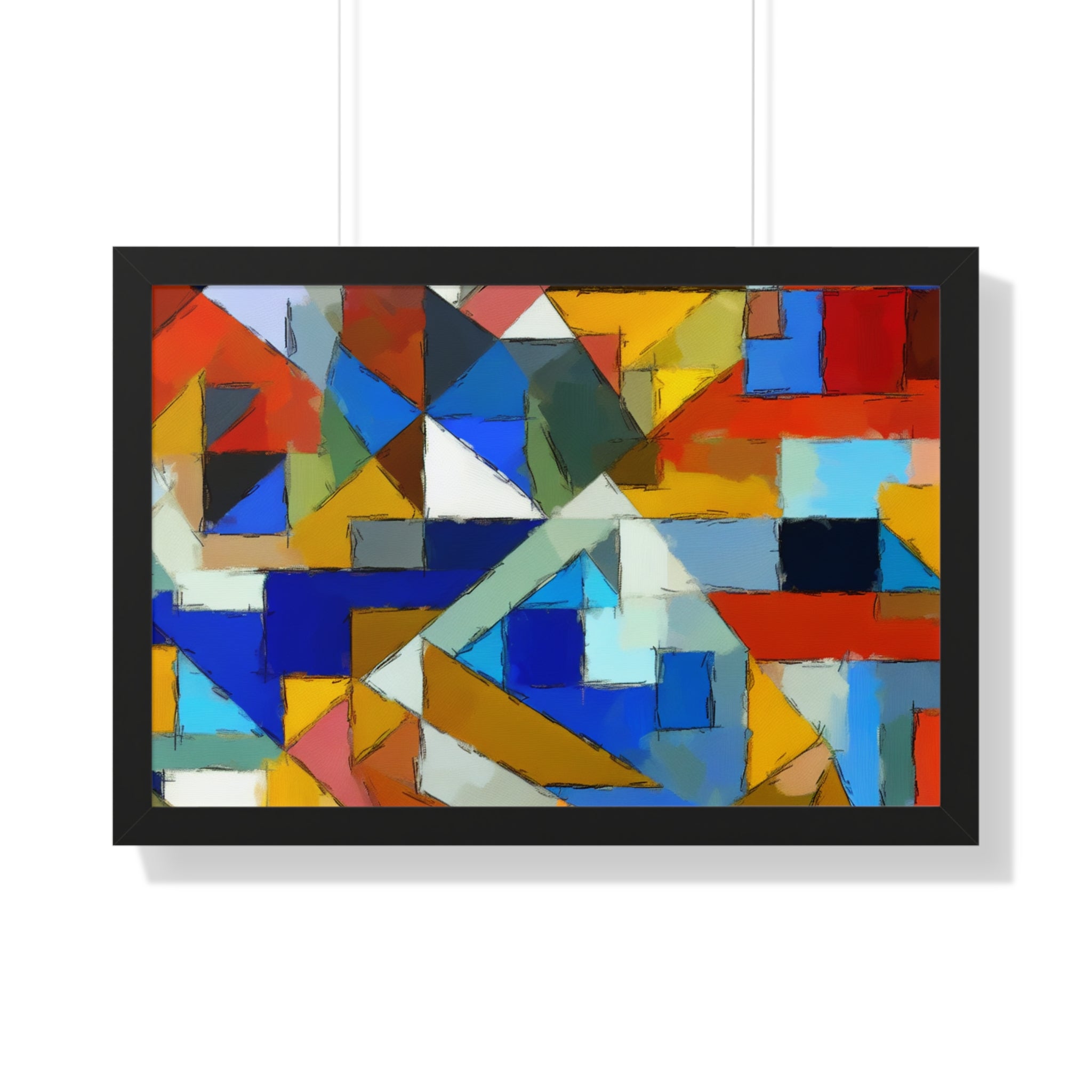 Geometric Pulse and Color | Framed Print