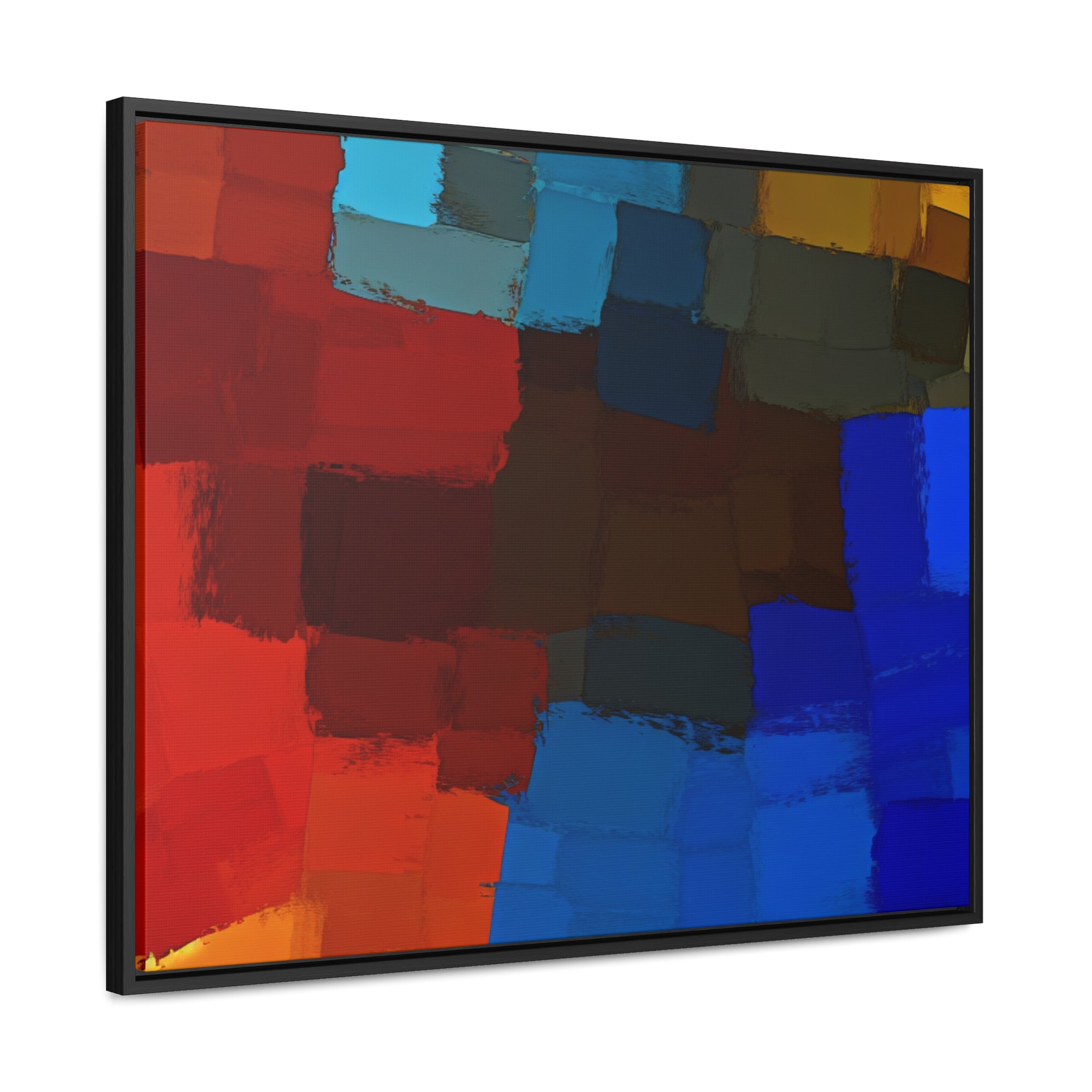 Chromatic Interplay and Duet | Framed Canvas