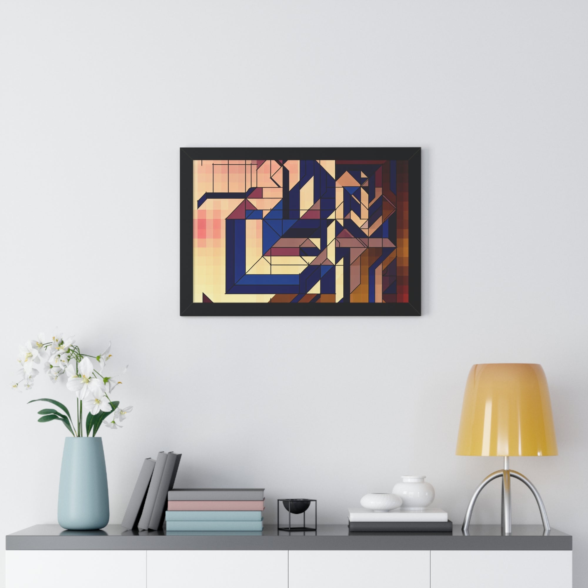 Fluid Geometry and Harmony | Framed Print