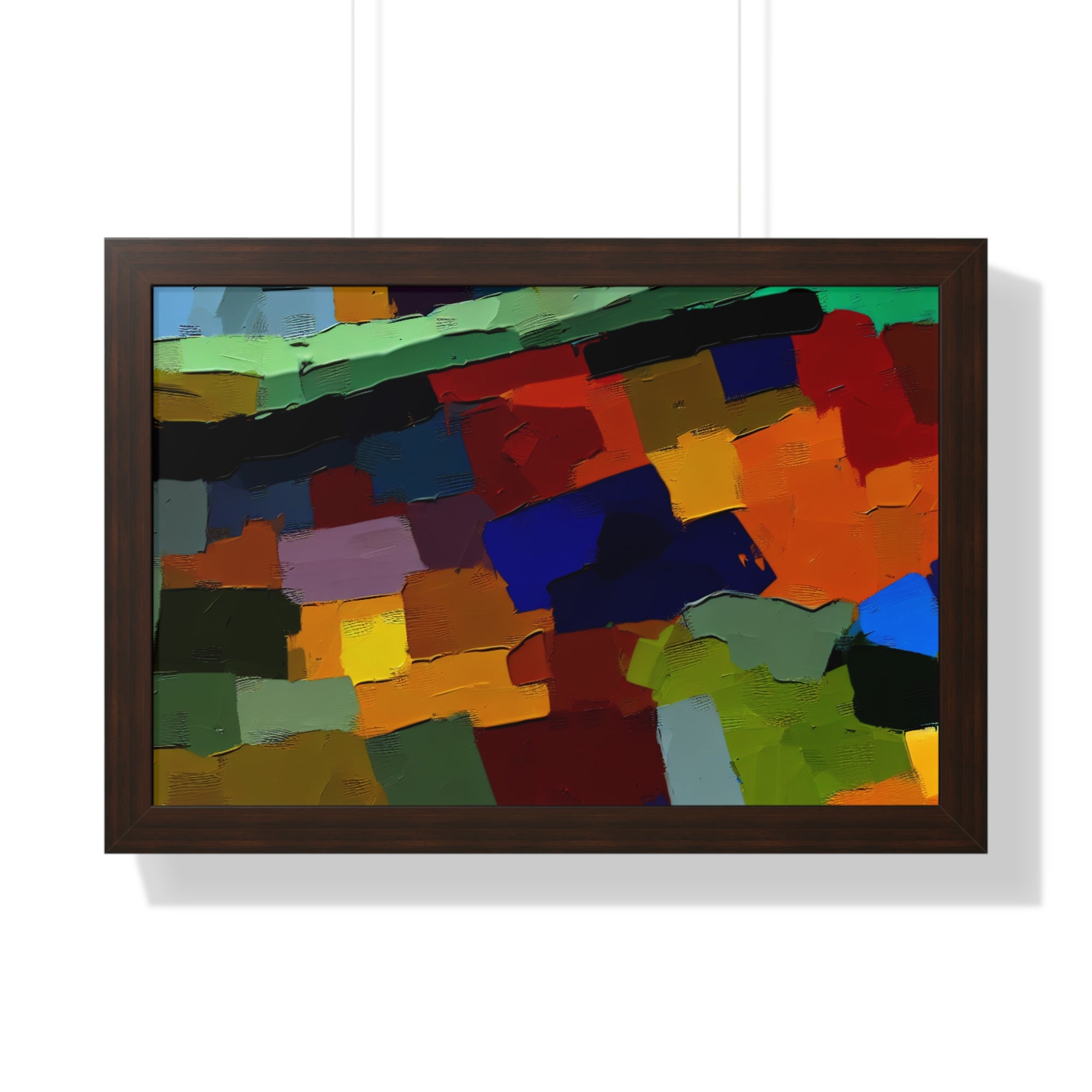 Chromatic Drift and Depth | Framed Print