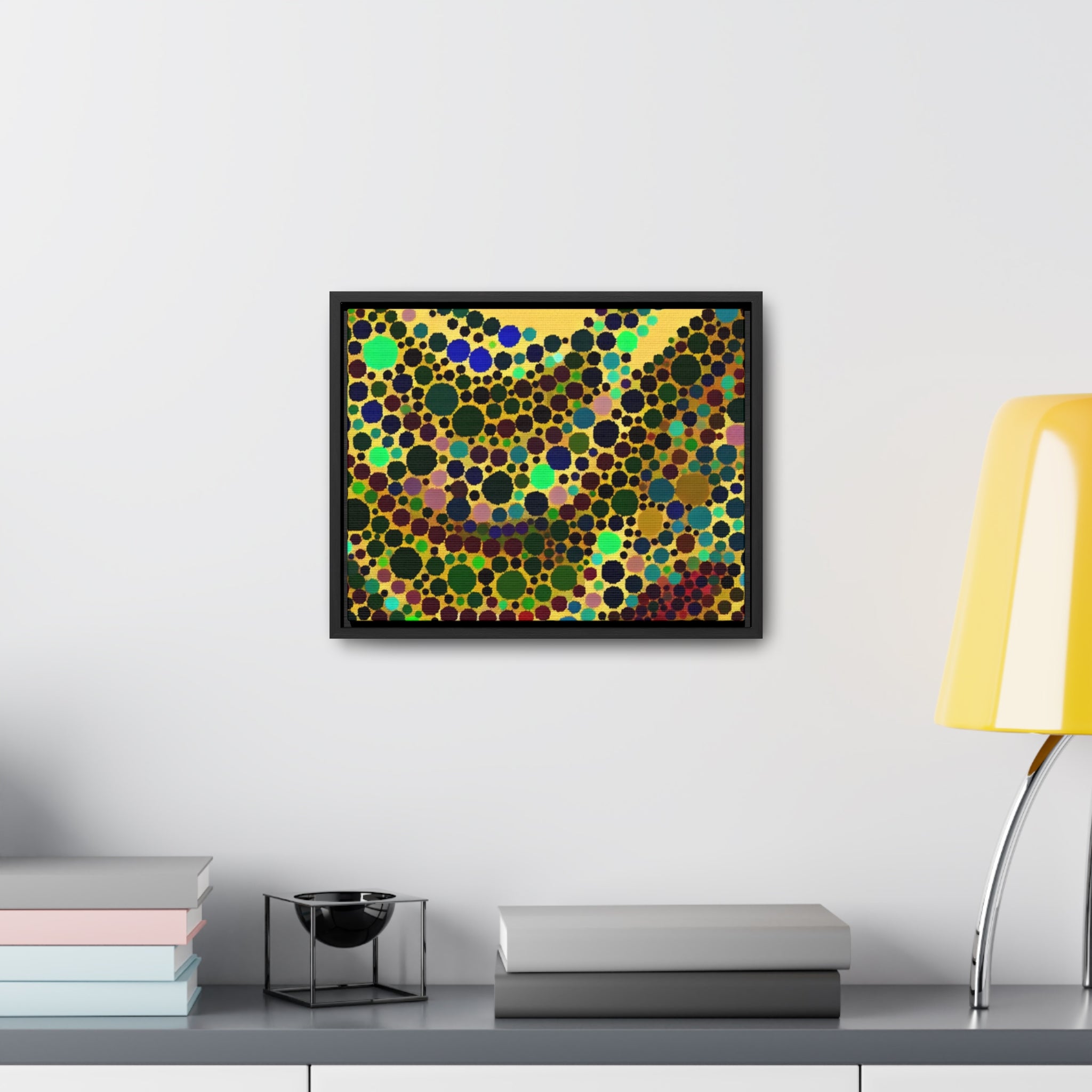 Circles of Cosmic Flow | Framed Canvas