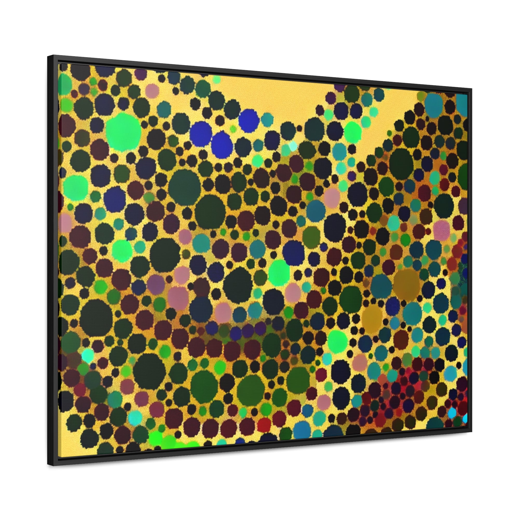 Circles of Cosmic Flow | Framed Canvas