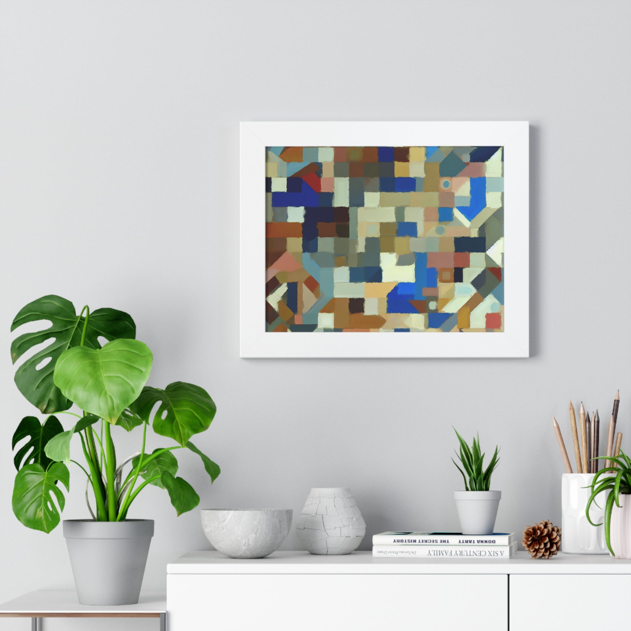 Fractured Symphony of Color | Framed Print