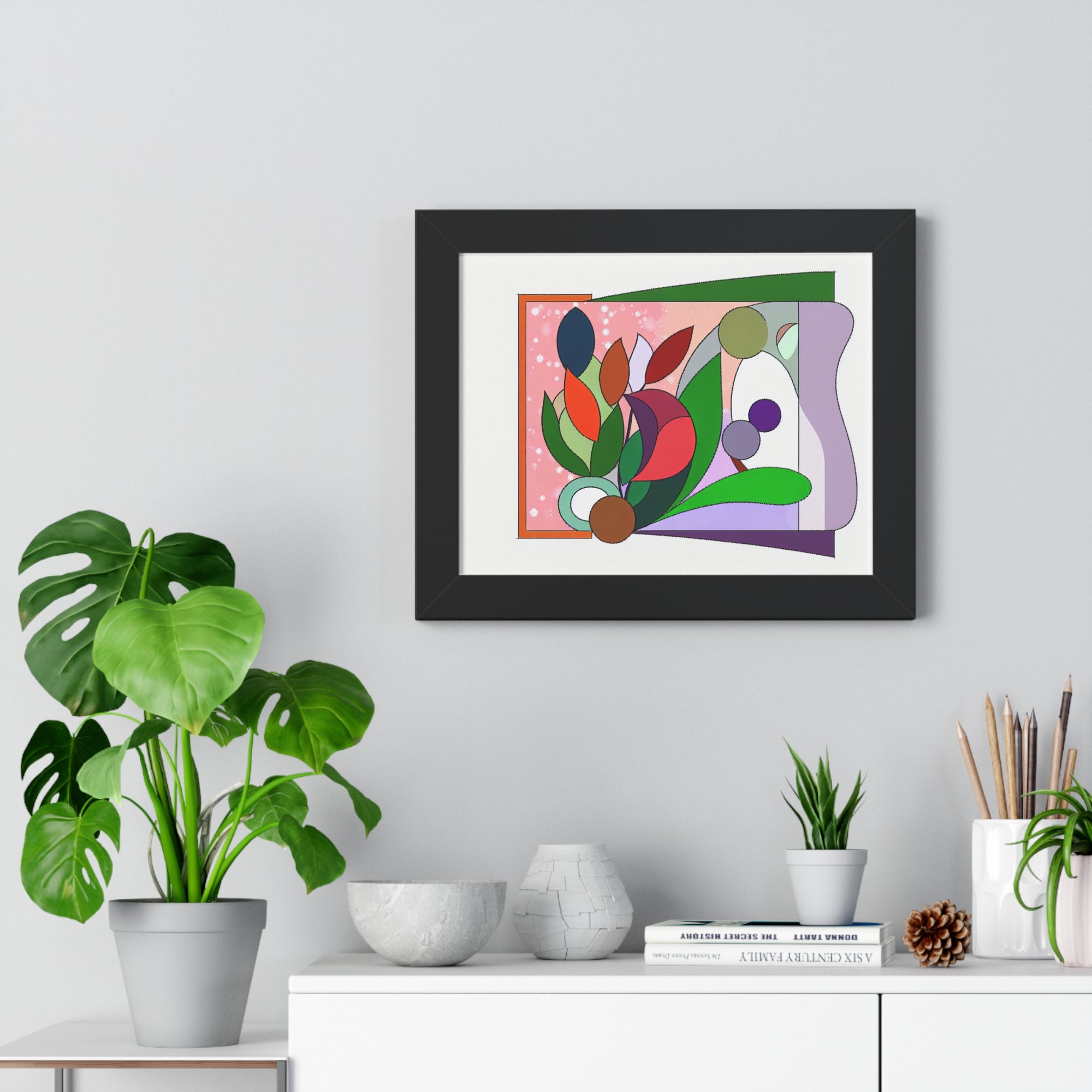 Verdant Whispers and Blooms | Framed Print