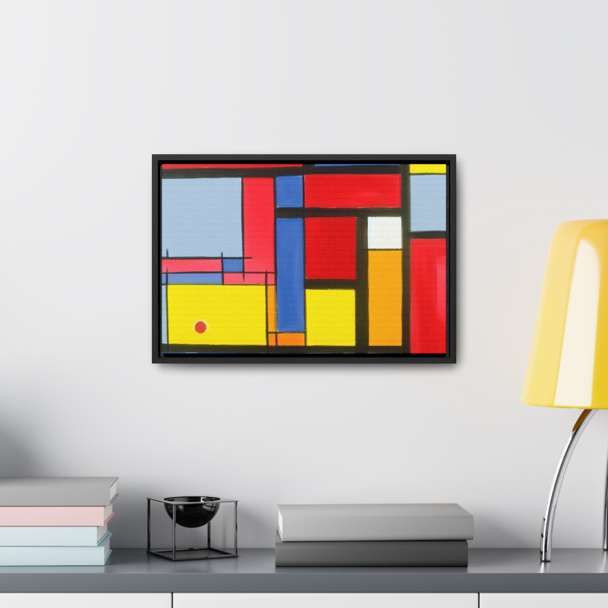 Primary Harmony and Tension | Framed Canvas