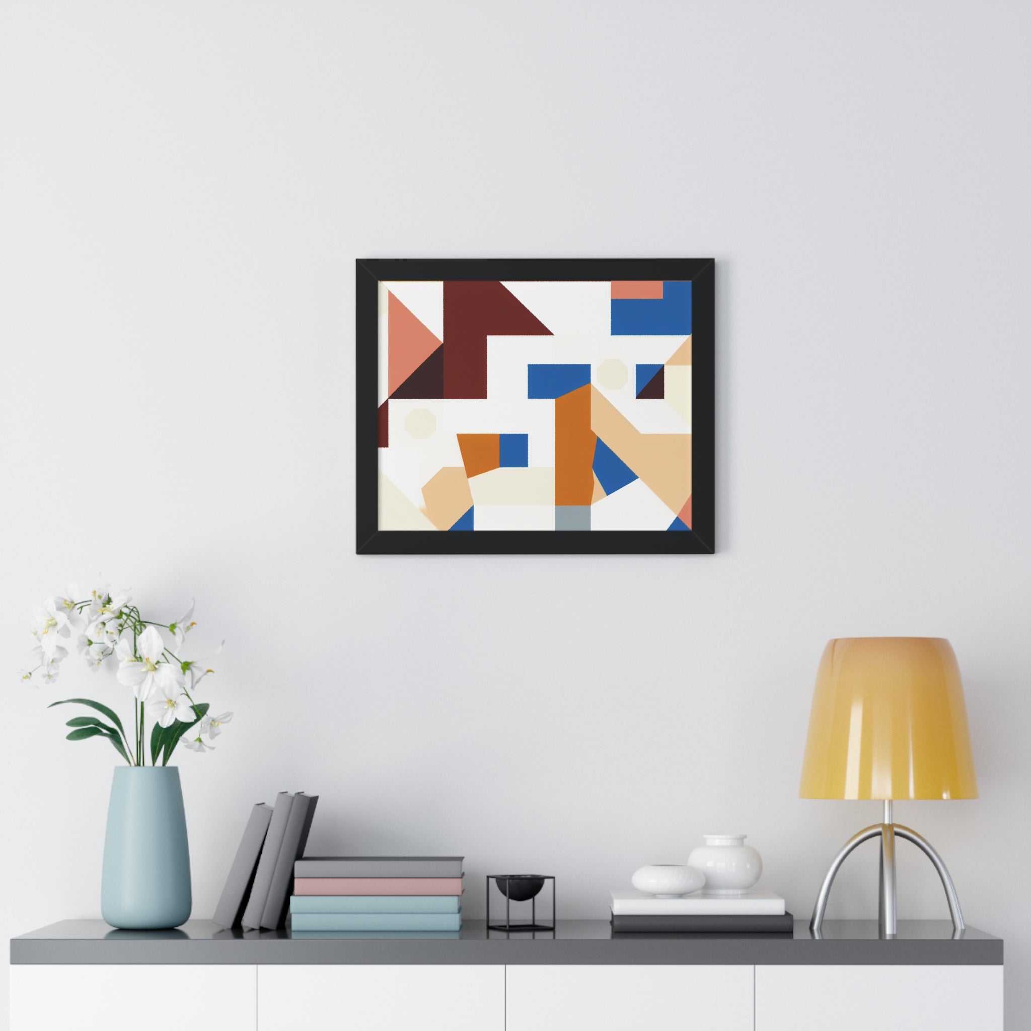 Rhythmic Fragments of Color | Framed Print