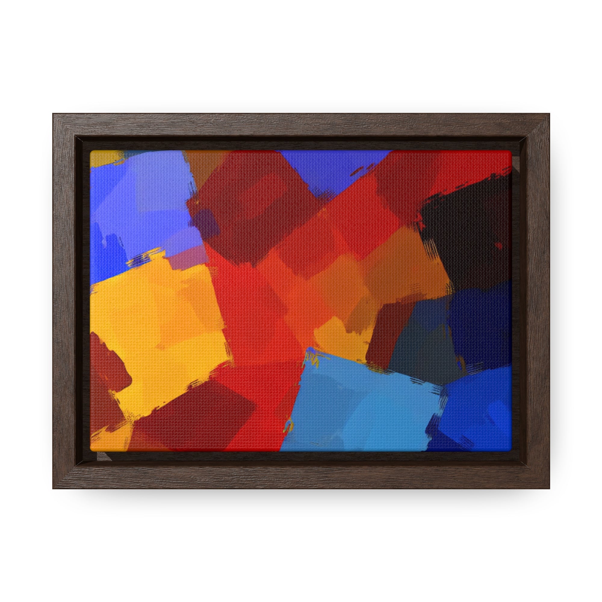 Prismatic Whirl and Flow | Framed Canvas