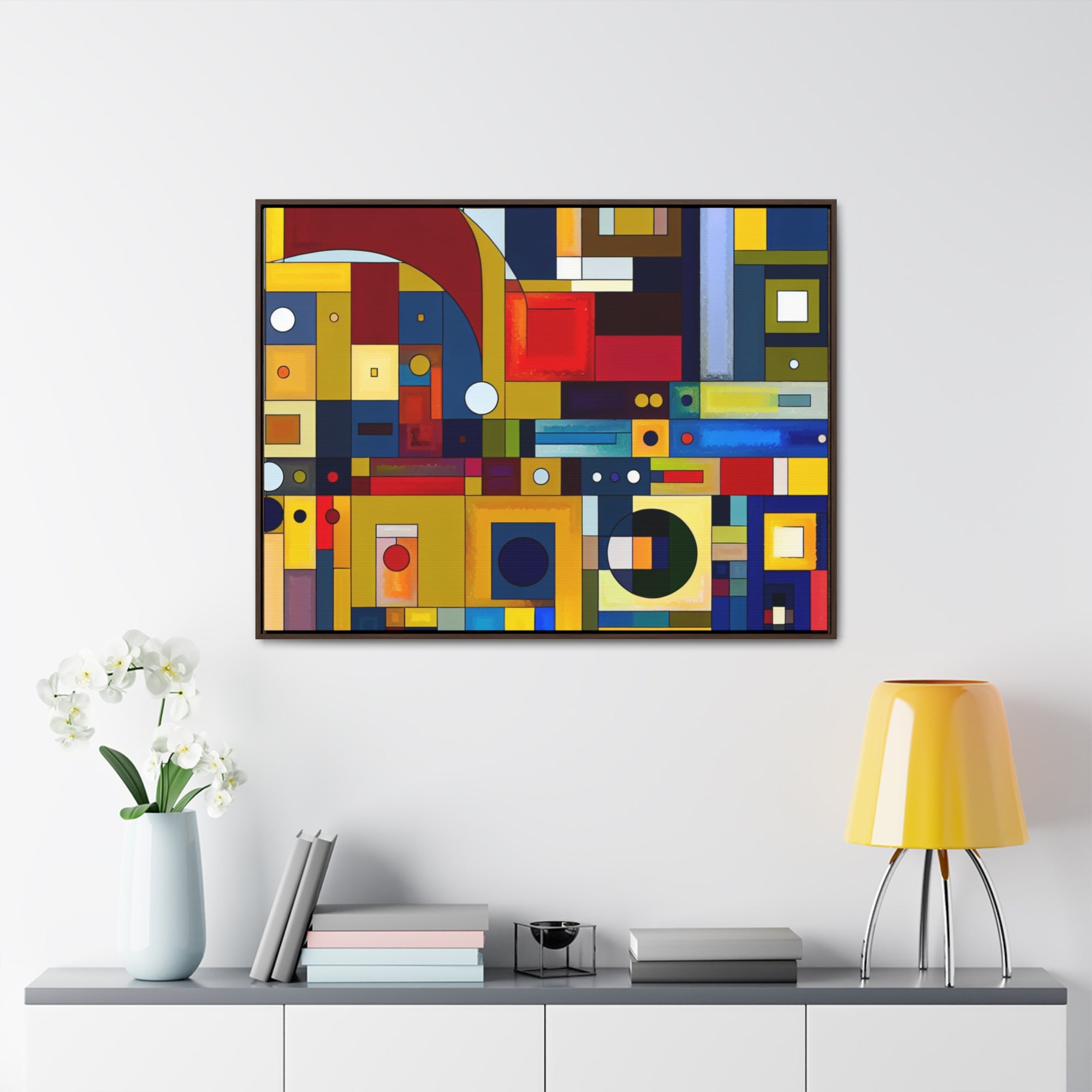 Chromatic Intersections | Framed Canvas