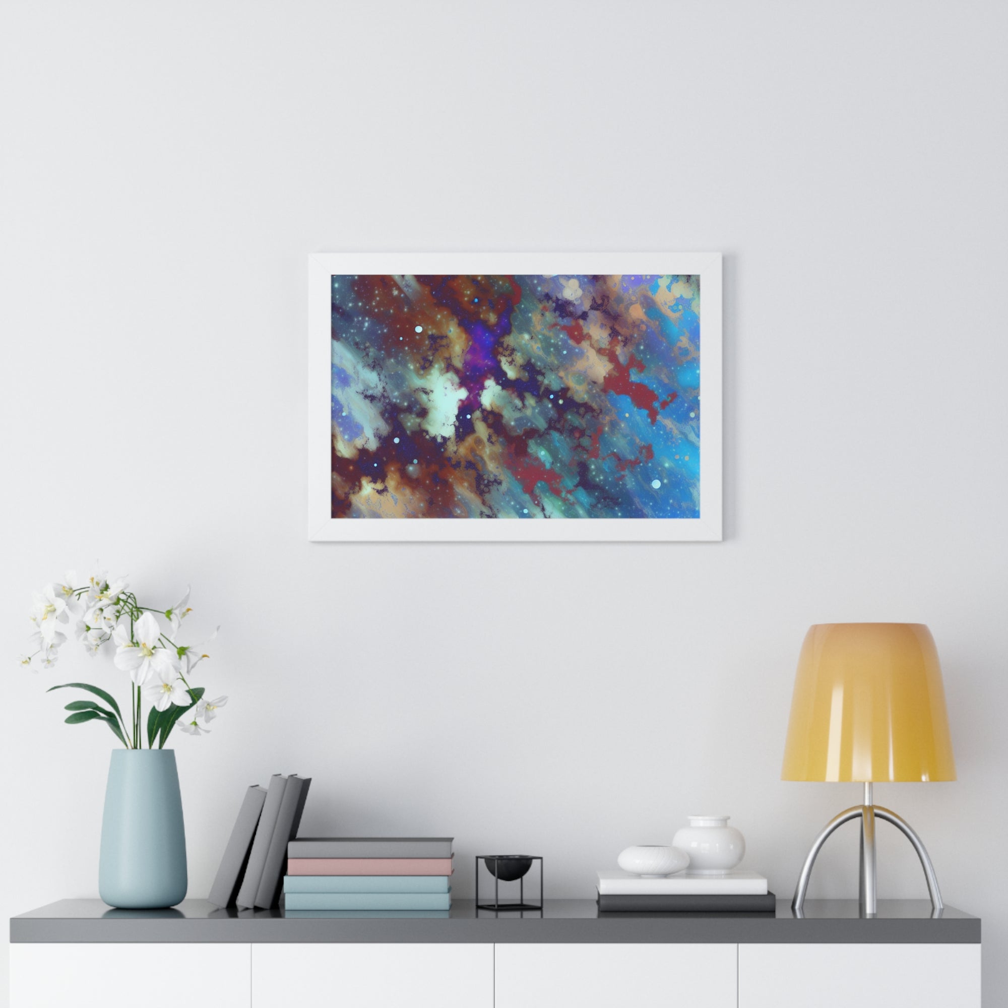 Stellar Whispers and Cosmic Dreams | Framed Print