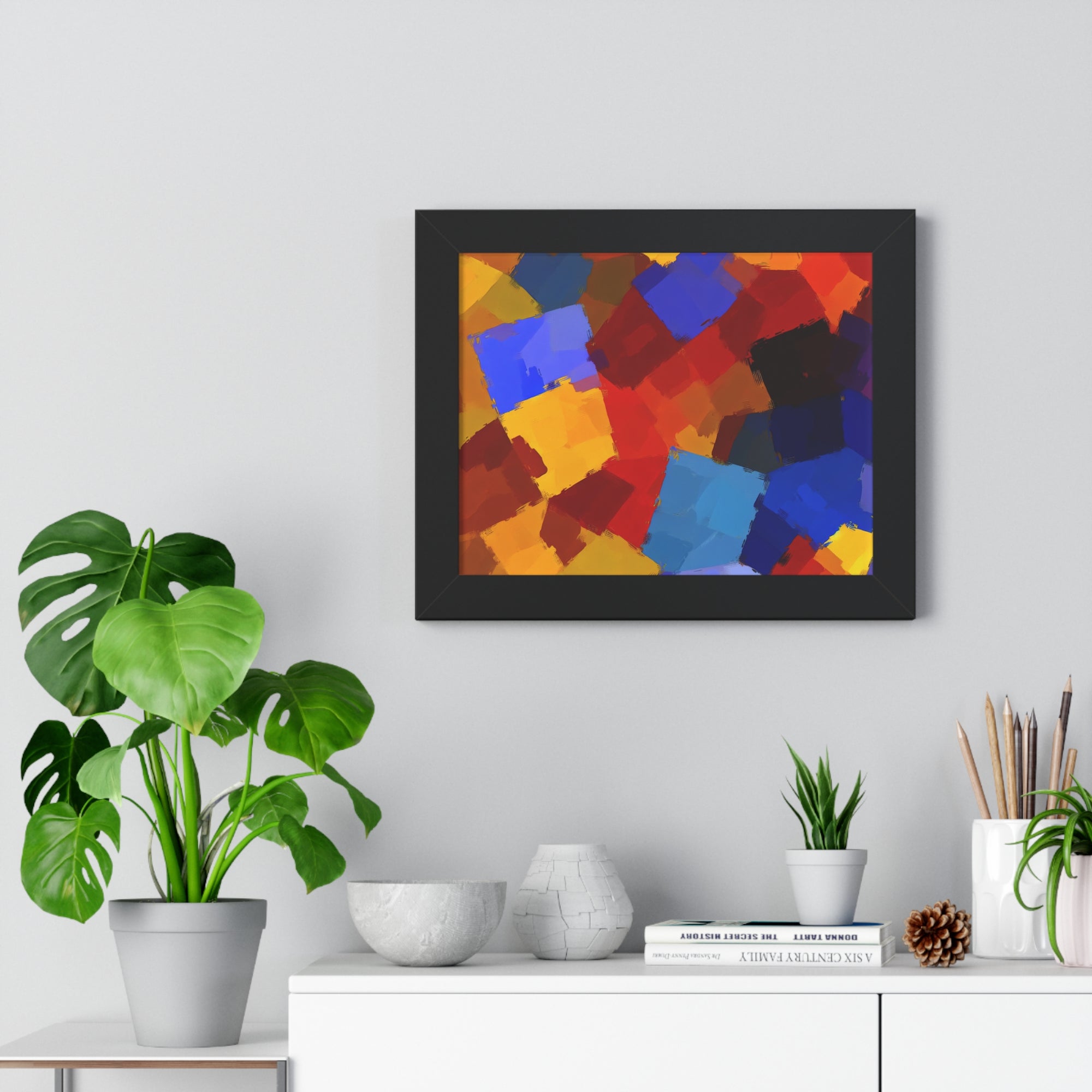 Prismatic Whirl and Flow | Framed Print