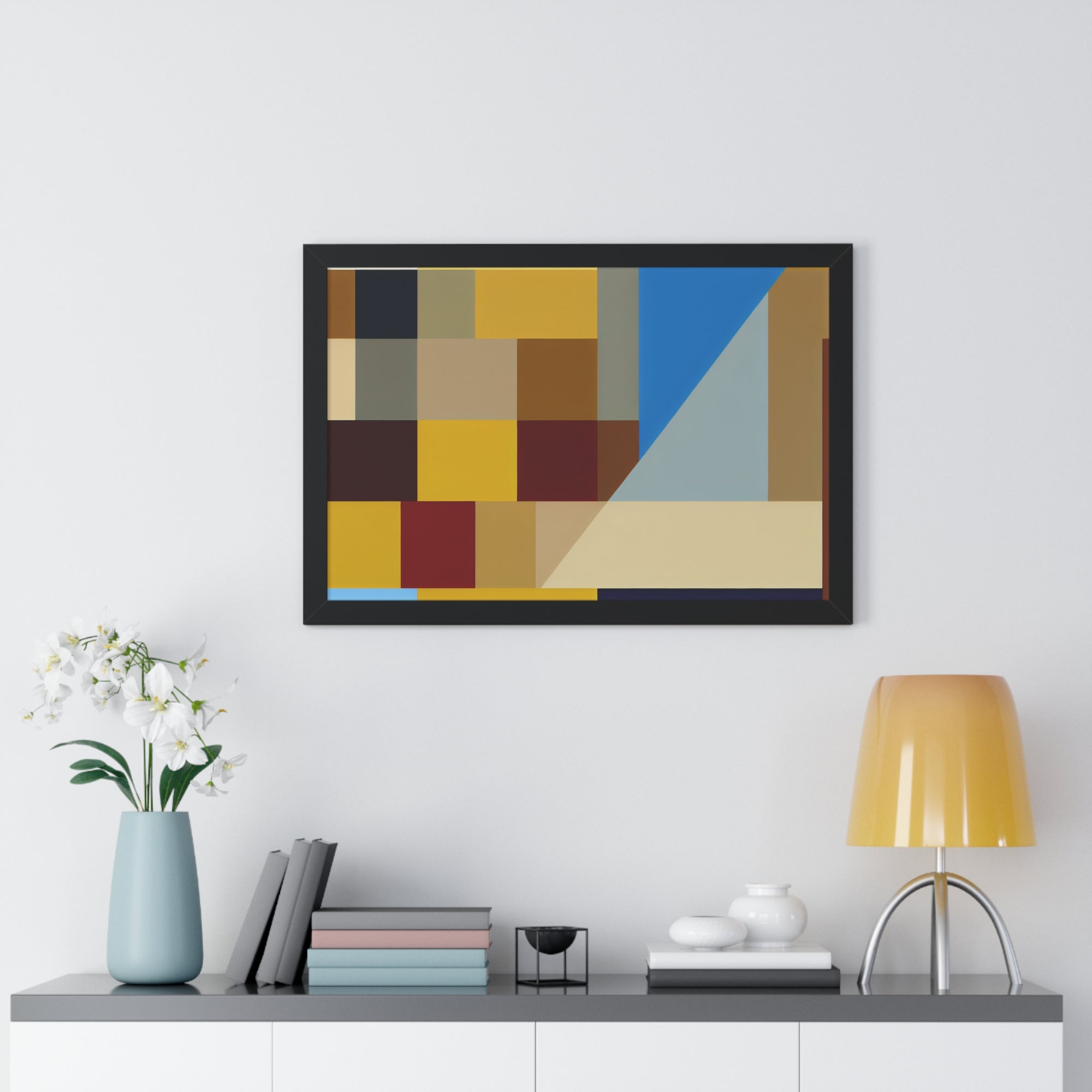 Colorful Geometric Symphony | Framed Print