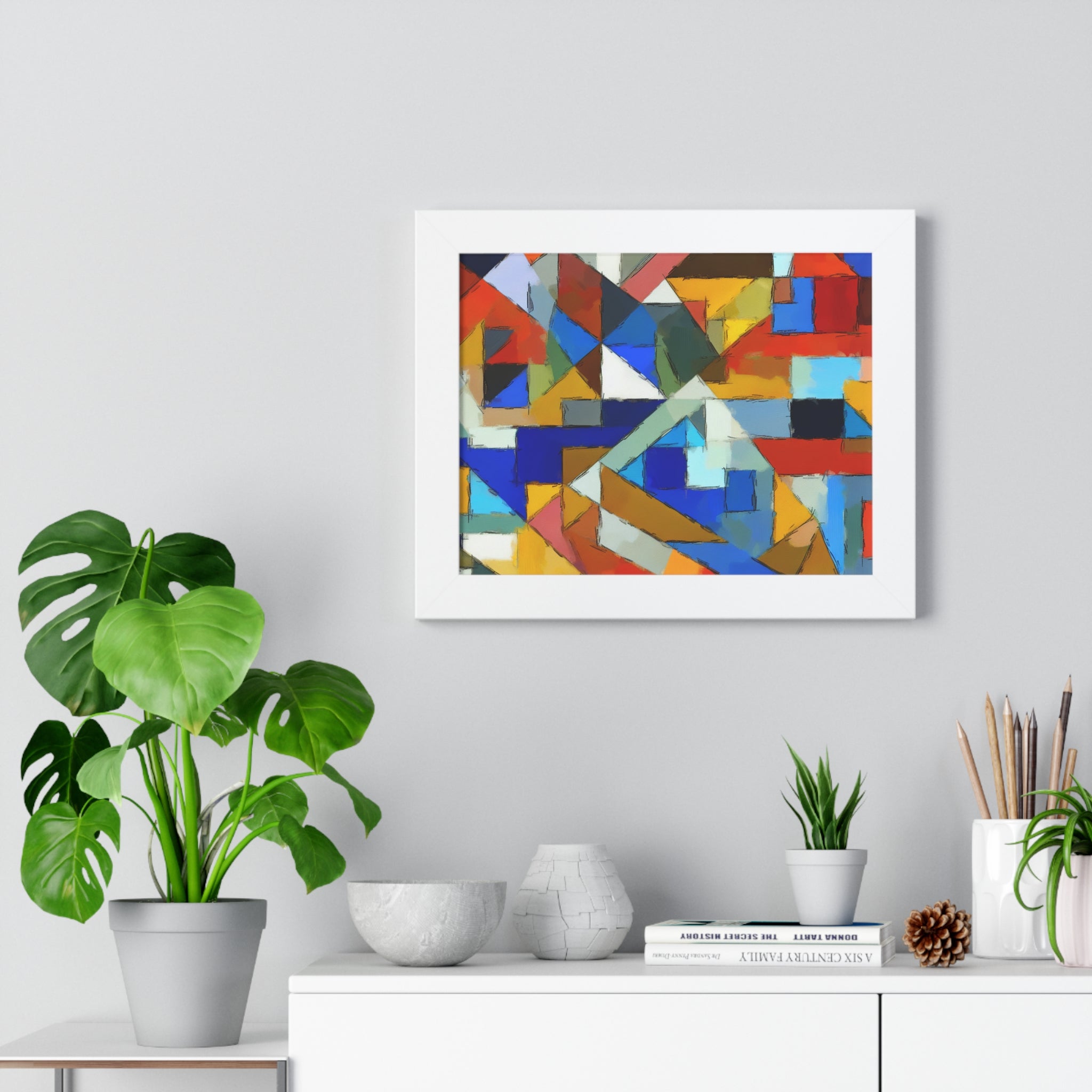 Geometric Pulse and Color | Framed Print