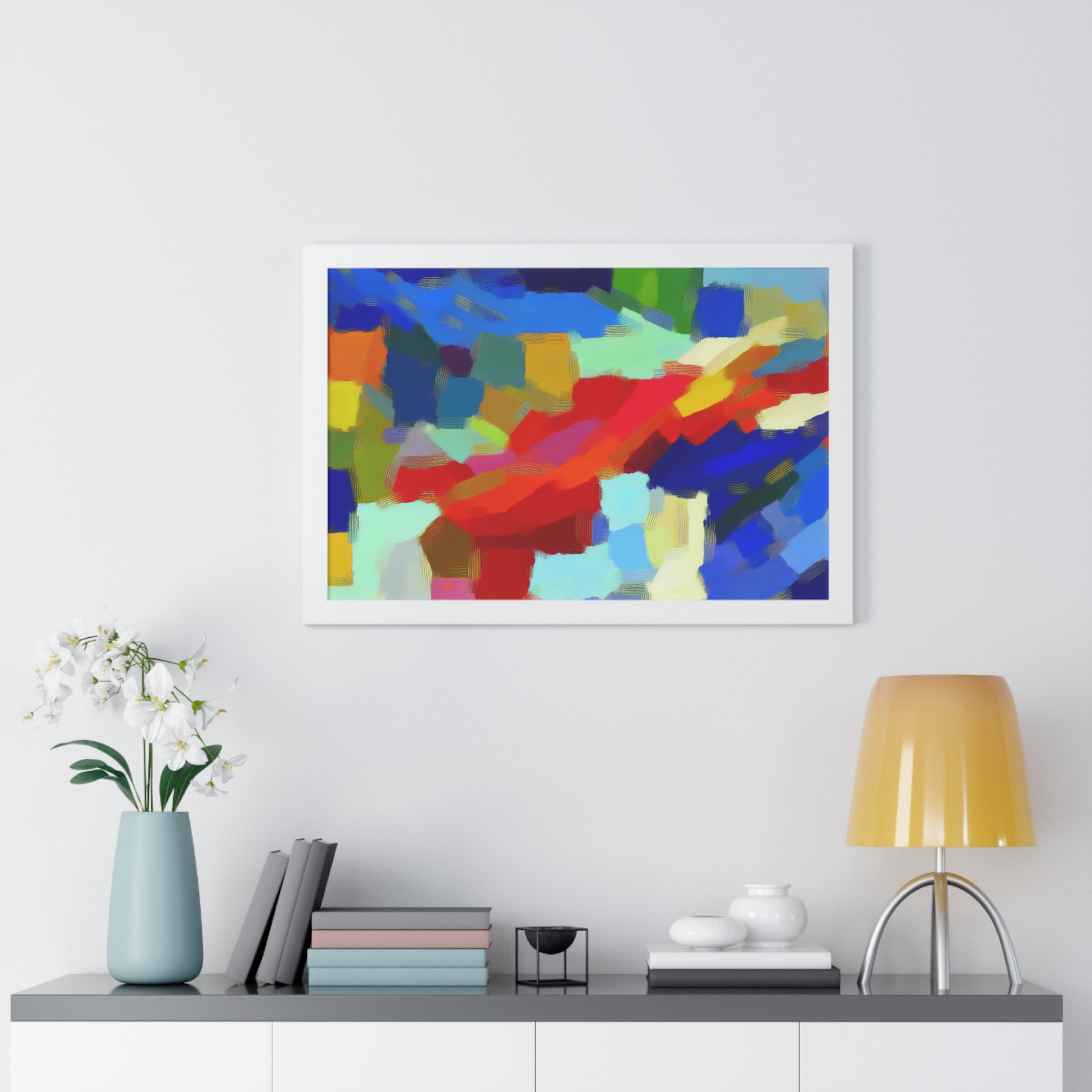 Rhythmic Color Dance | Framed Print