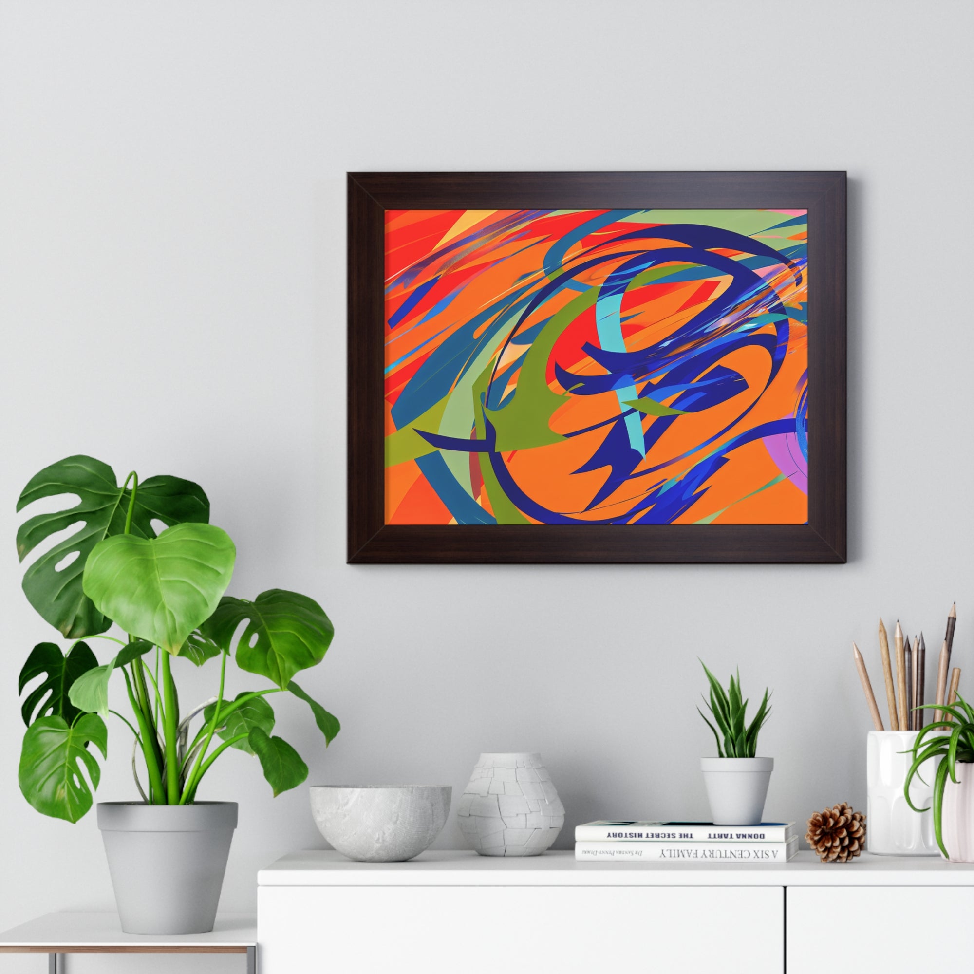 Chromatic Reverie and Motion | Framed Print