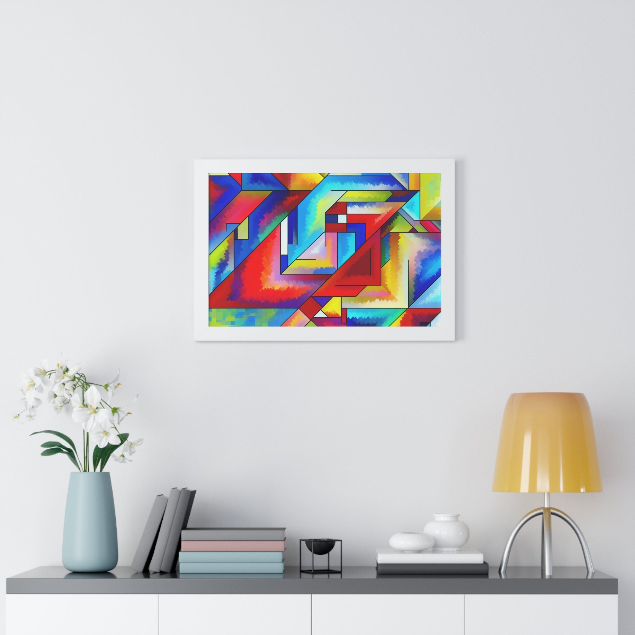 Energetic Harmony in Shapes | Framed Print