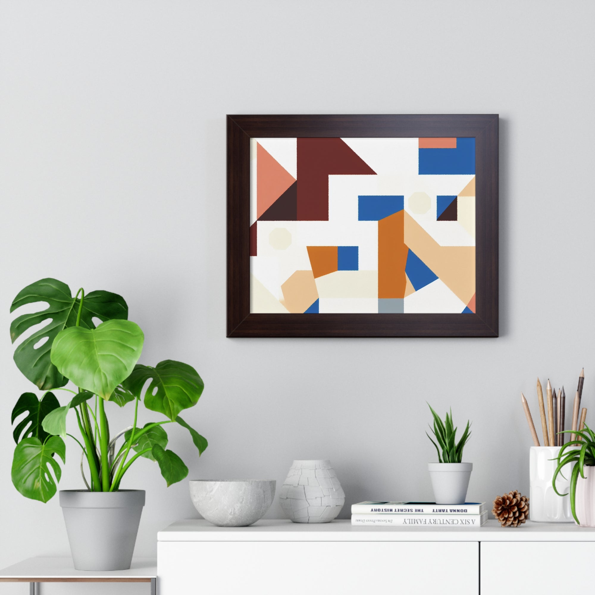 Rhythmic Fragments of Color | Framed Print