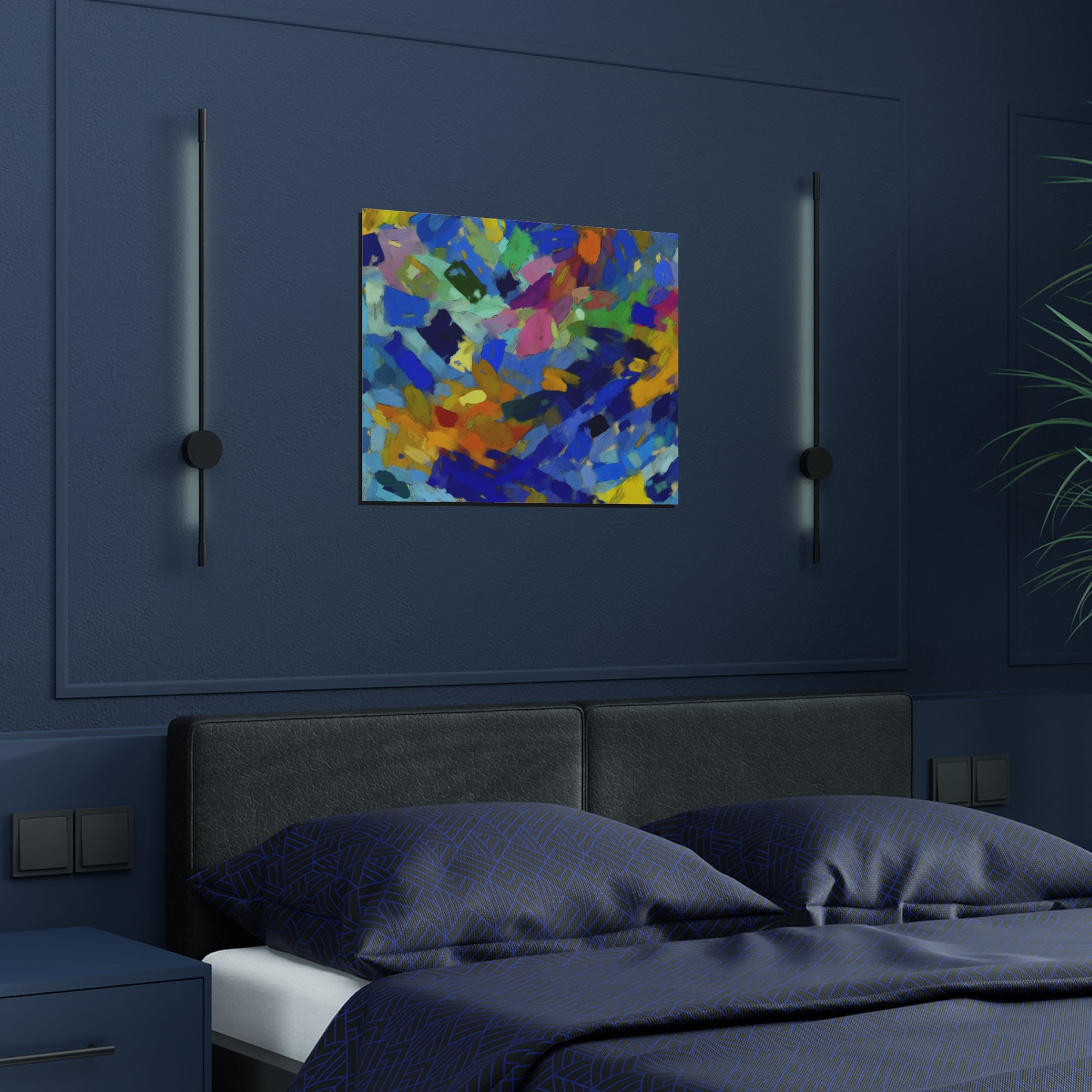 Elysian Whirl and Drift | Satin Print
