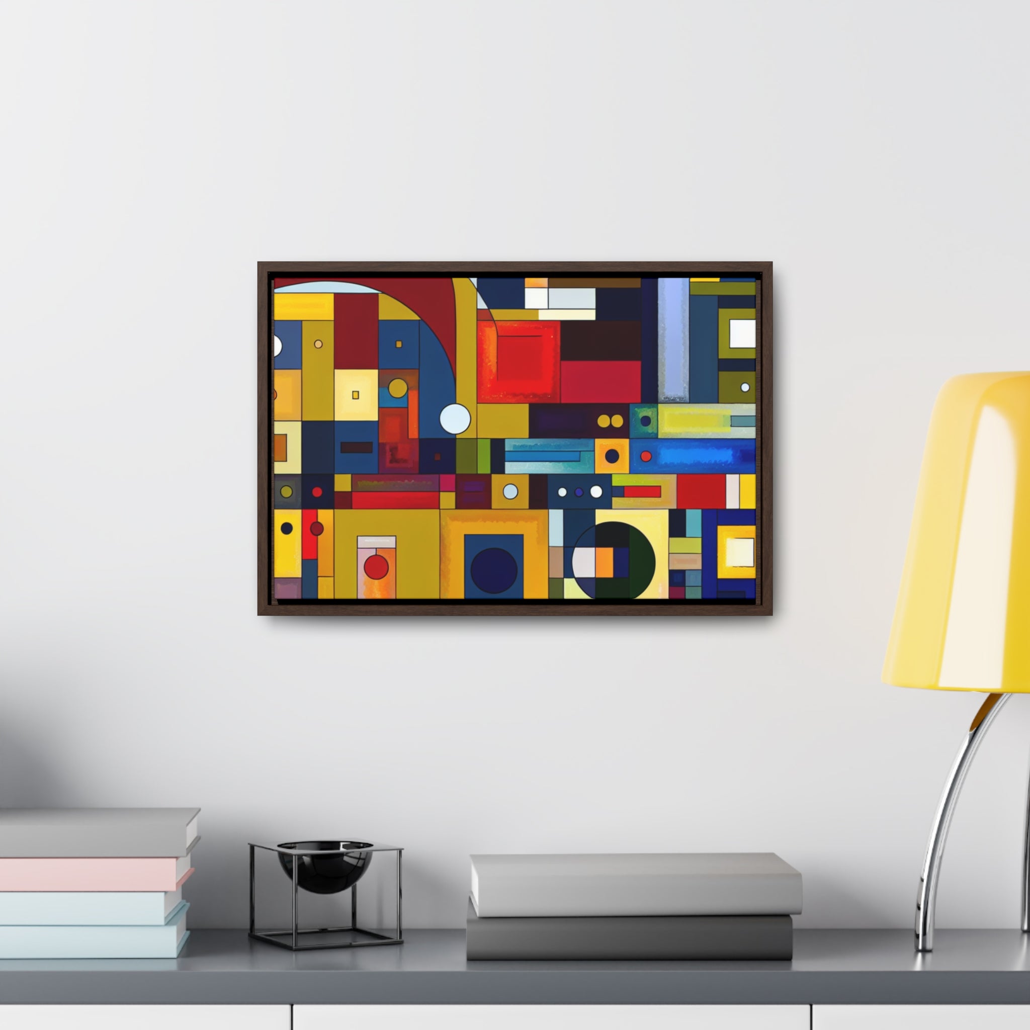 Chromatic Intersections | Framed Canvas