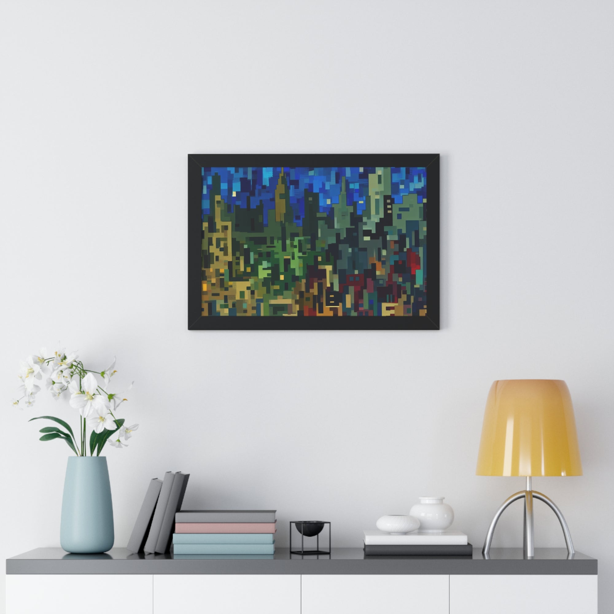 Metalline Urban Reverie | Framed Print