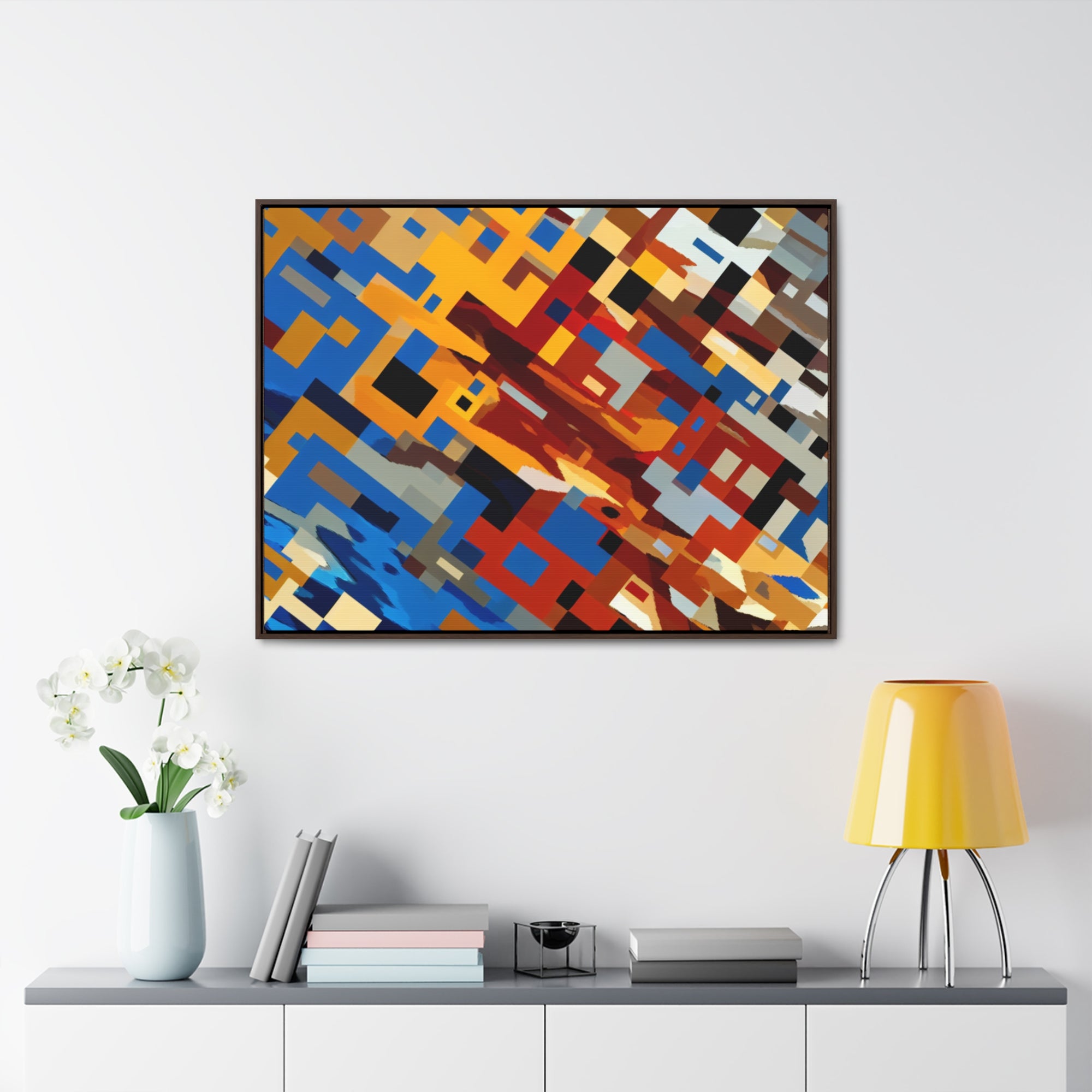 Urban Pulse and Shadows | Framed Canvas