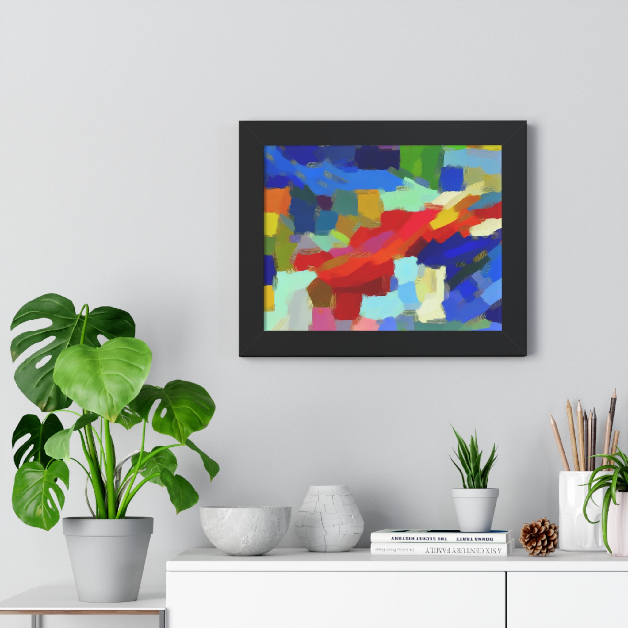 Rhythmic Color Dance | Framed Print