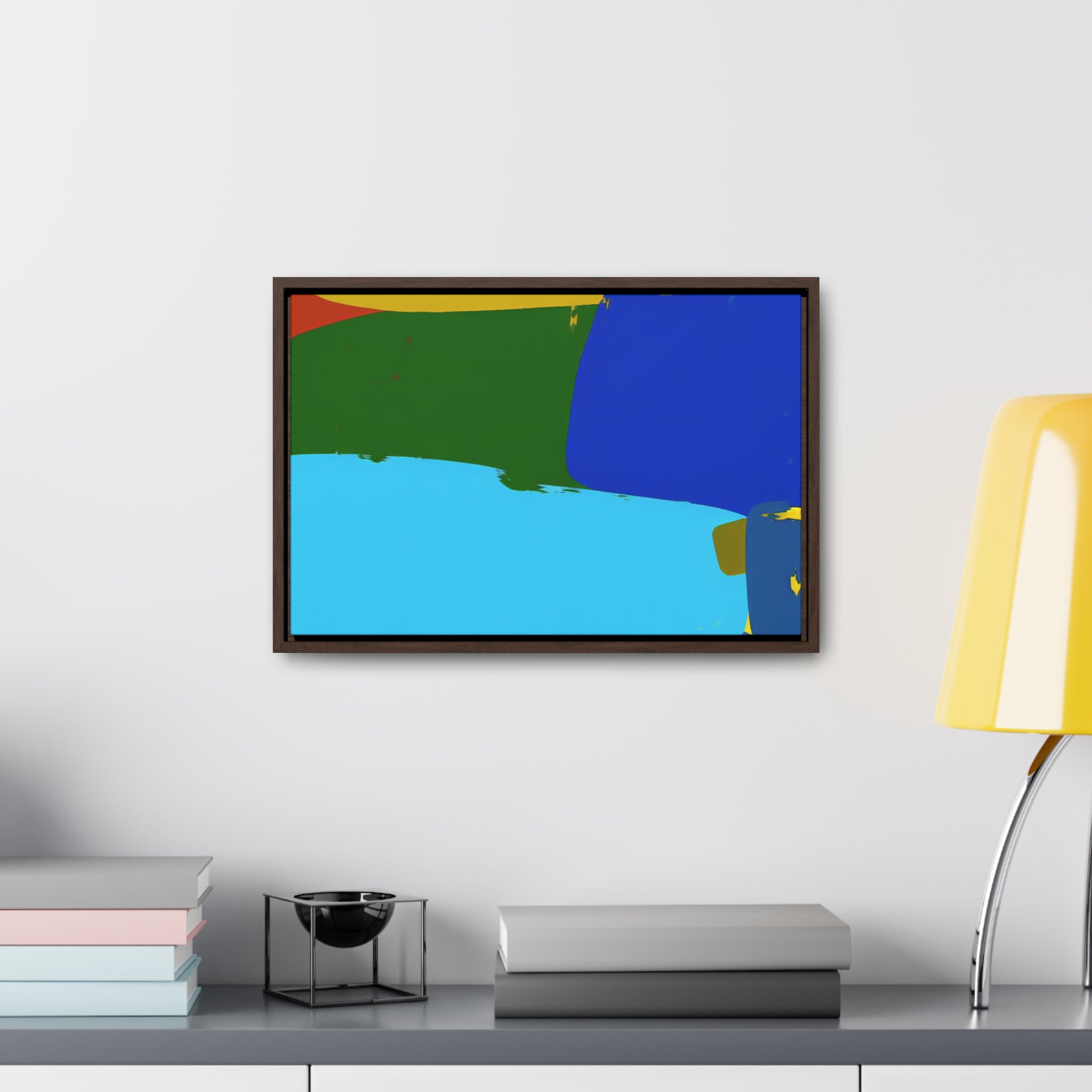 Vibrant Echoes of Energy | Framed Canvas