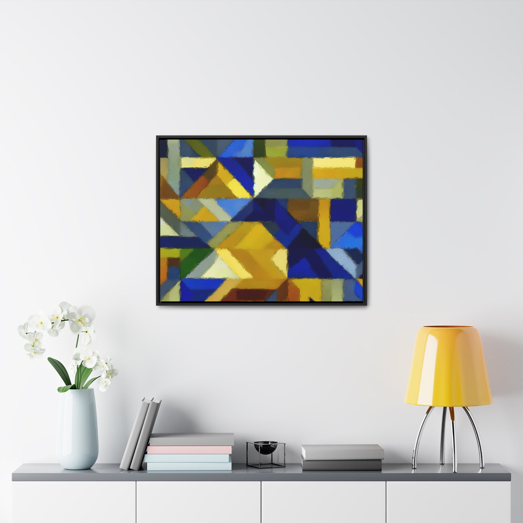 Fractured Vibrance and Motion | Framed Canvas