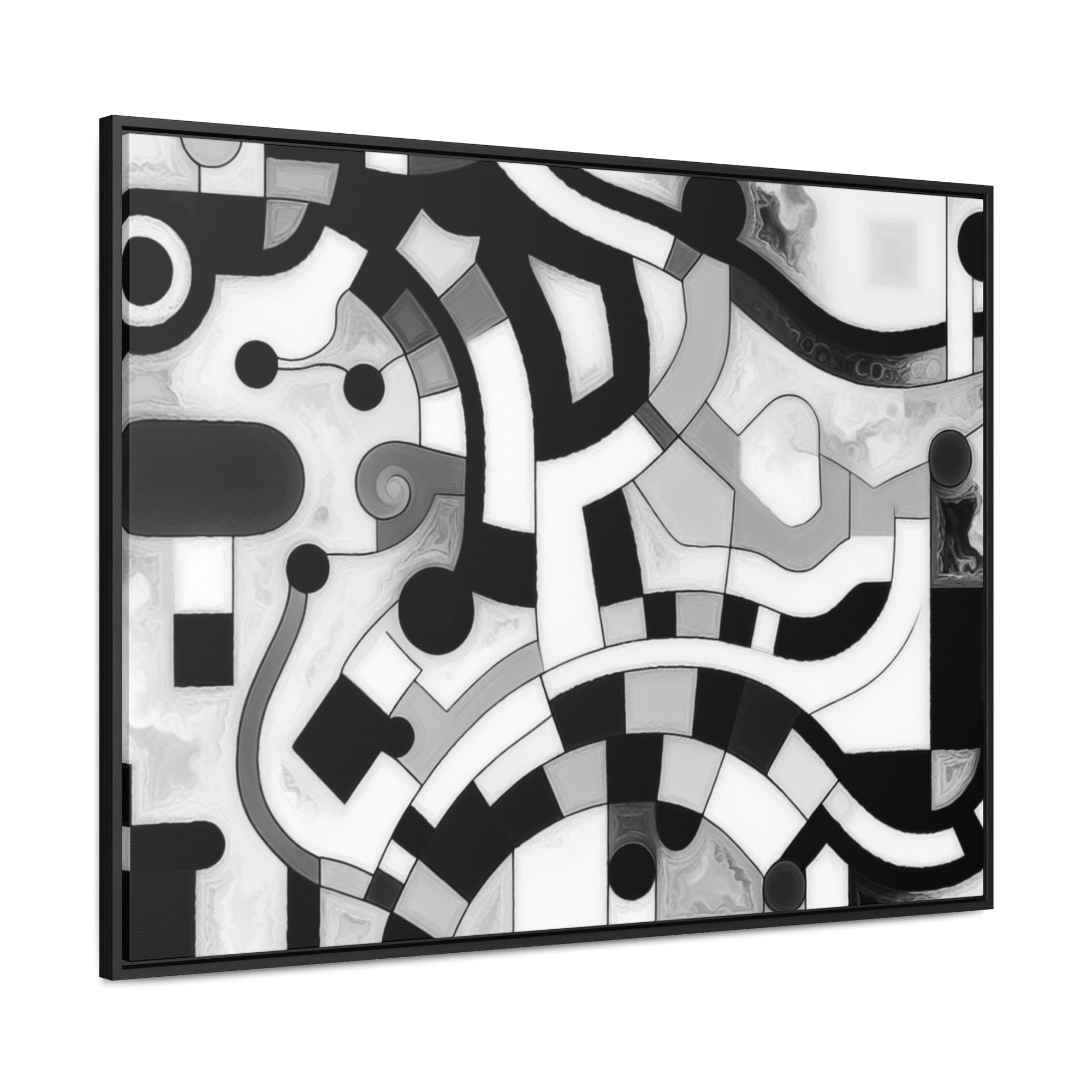 Rhythm of Shadows | Framed Canvas