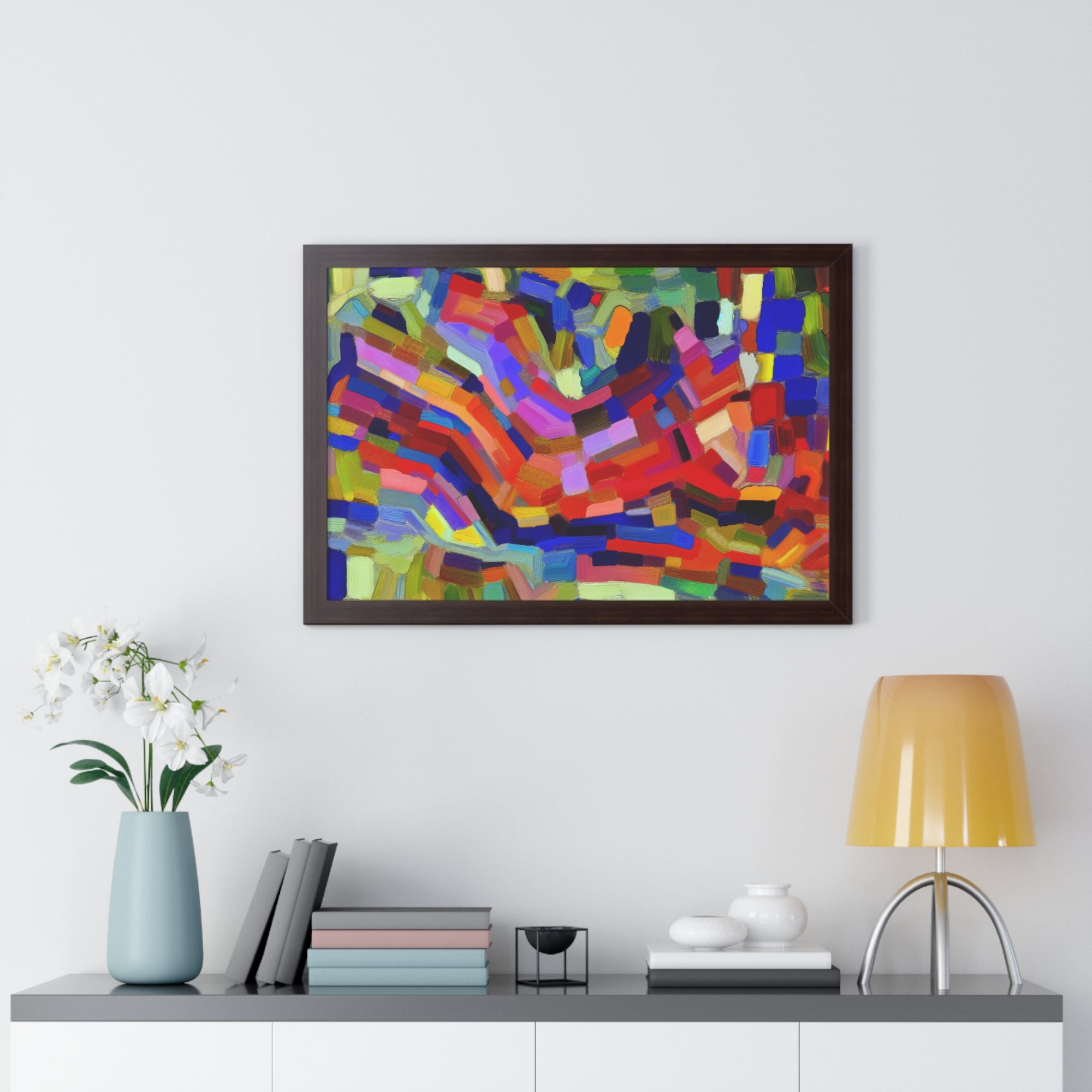 Vivid Echoes in Motion | Framed Print