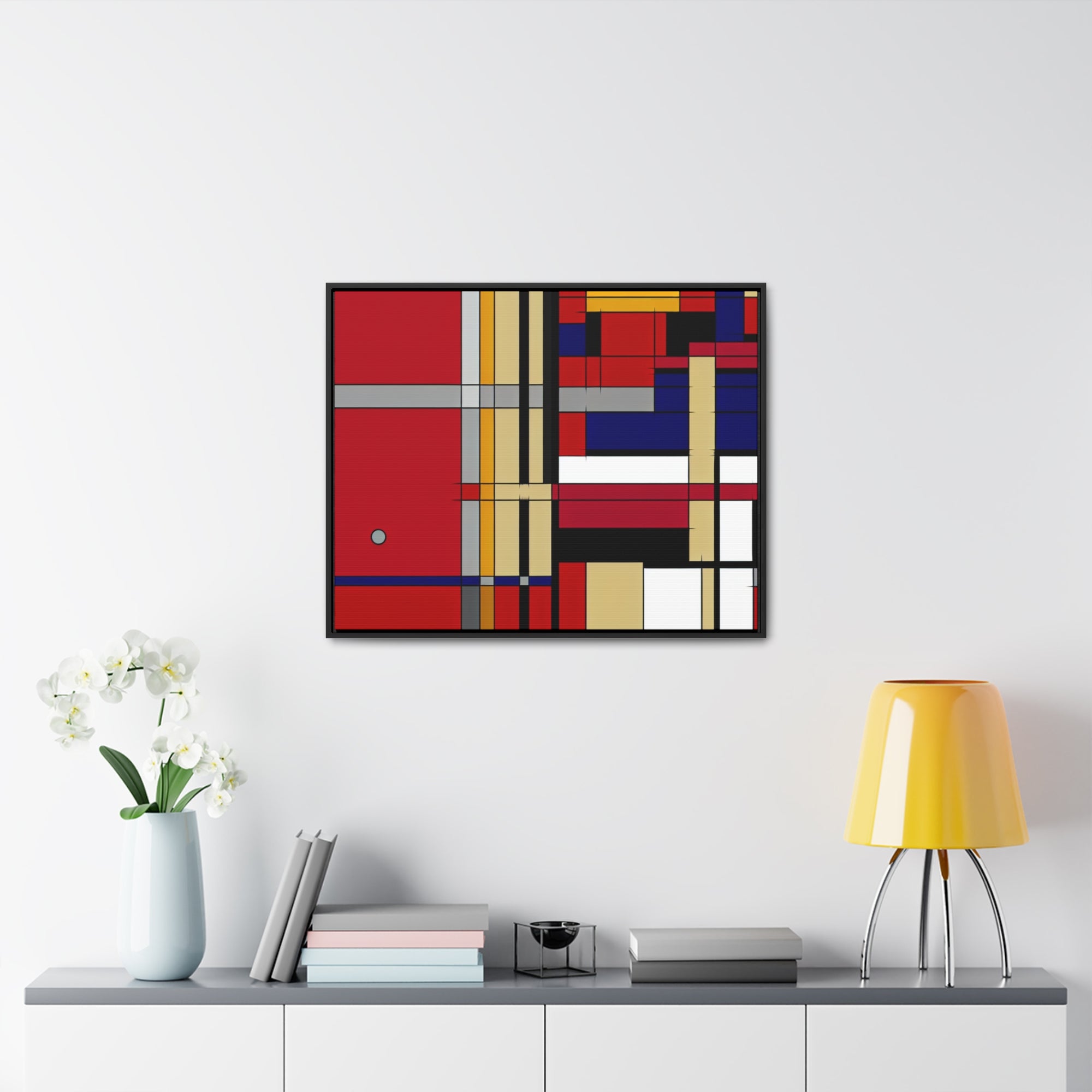 Dynamic Harmony of Shapes | Framed Canvas