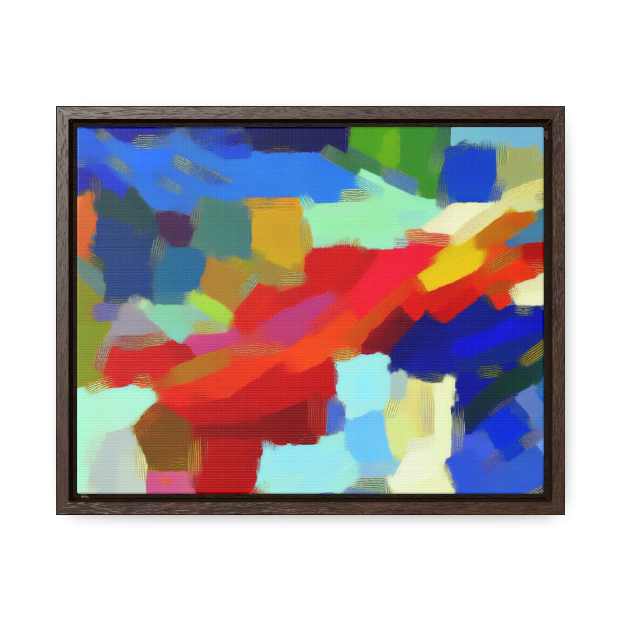 Rhythmic Color Dance | Framed Canvas