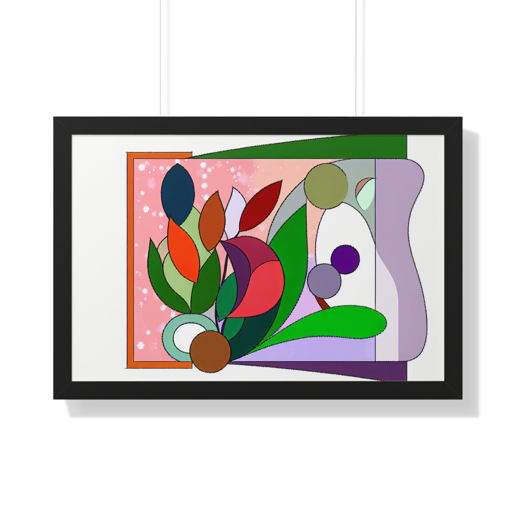 Verdant Whispers and Blooms | Framed Print