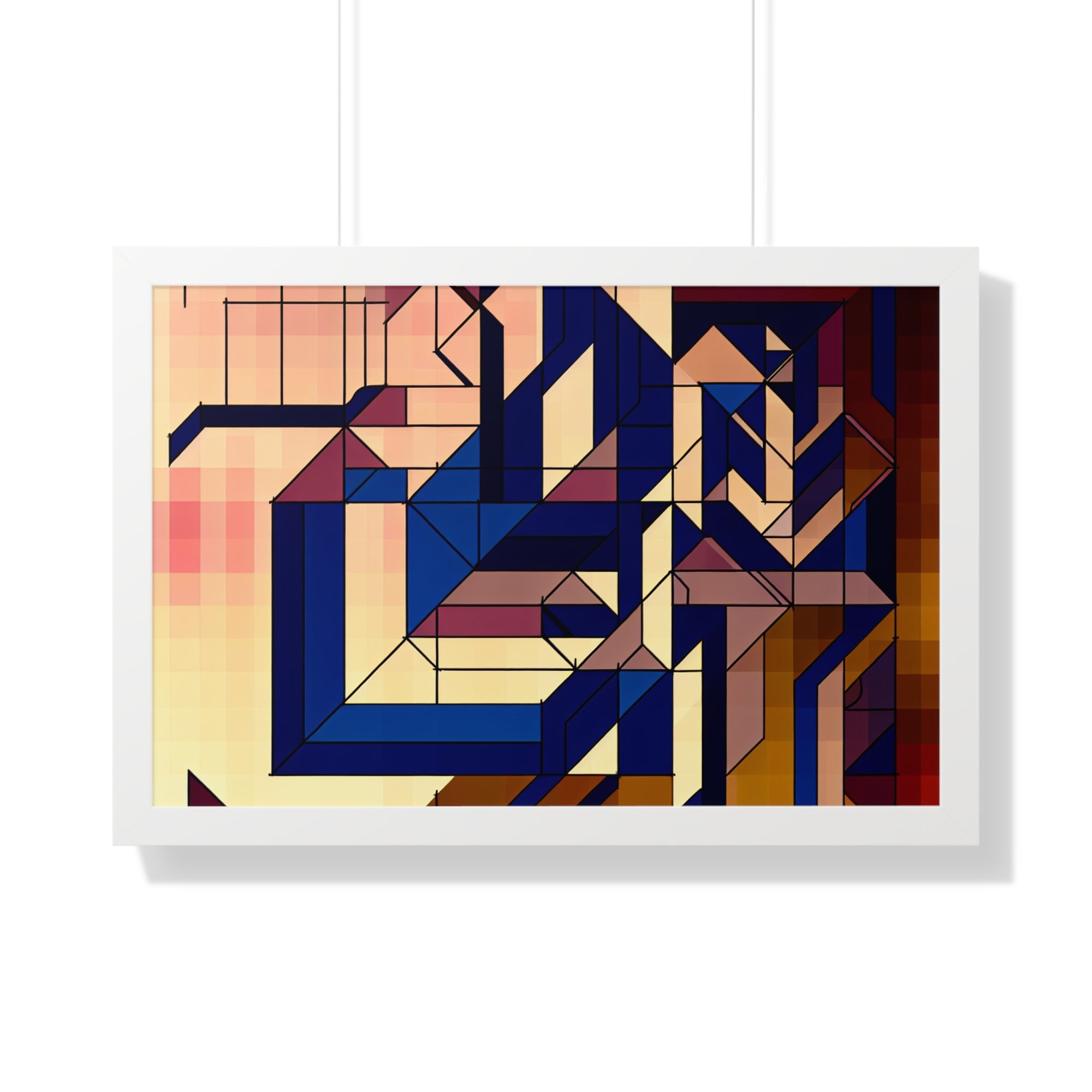 Fluid Geometry and Harmony | Framed Print