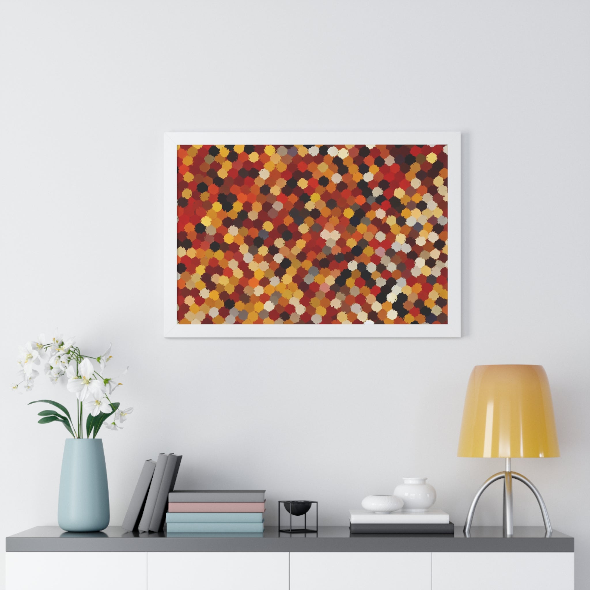 Radiant Dance of Circles | Framed Print