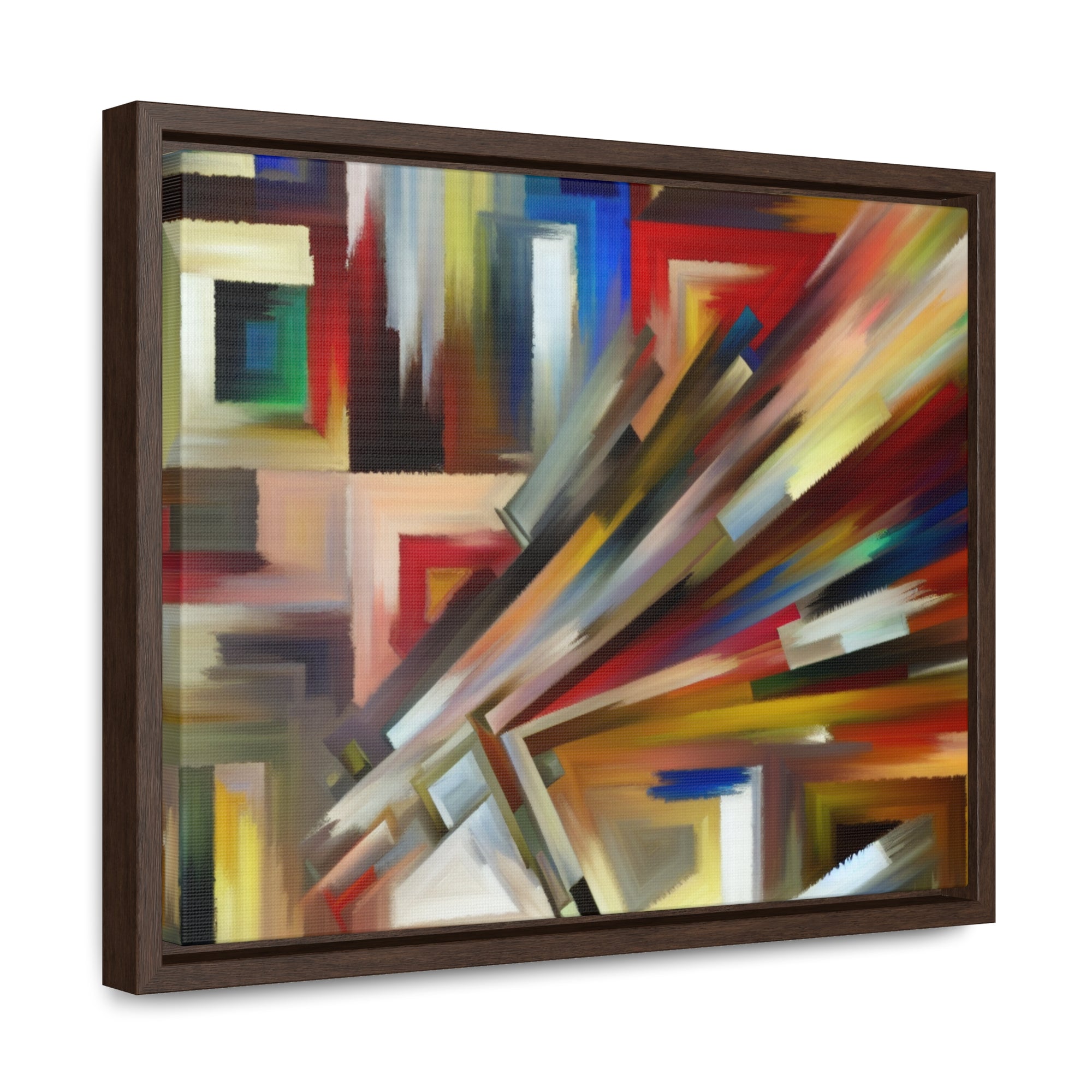 Urban Velocity and Chaos | Framed Canvas